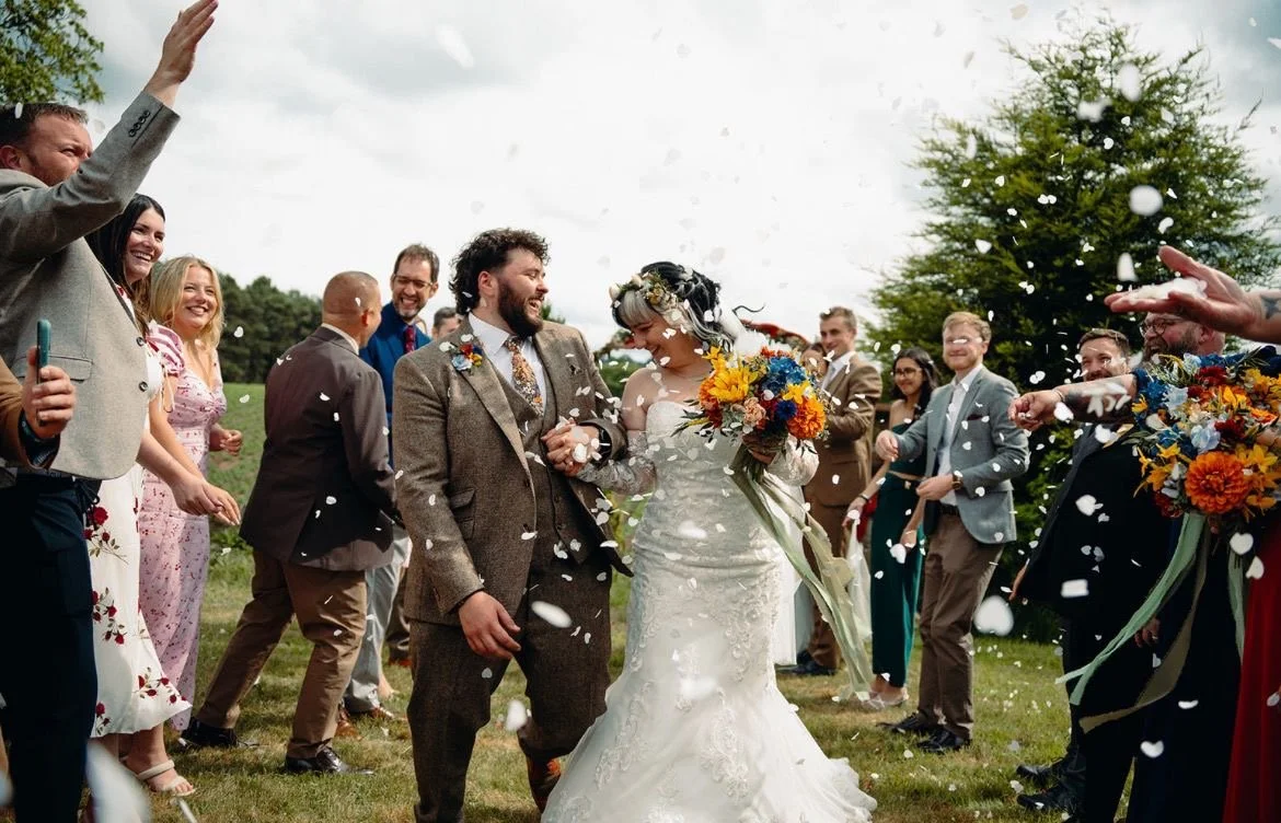 Colour, Countryside &amp; Canine Charm: Vikki &amp; Michael’s Outdoor Wedding at Wolseley Bridge Farm