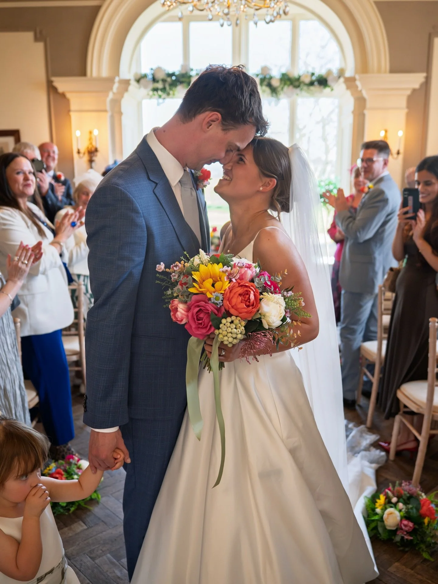 One of my all-time favourite weddings 🌈✨
Emilia &amp; Rob&rsquo;s rainbow wedding was bold, joyful and bursting with personality &mdash; every colour chosen with intention, every detail full of heart. A day that really reminds me why I love what I d