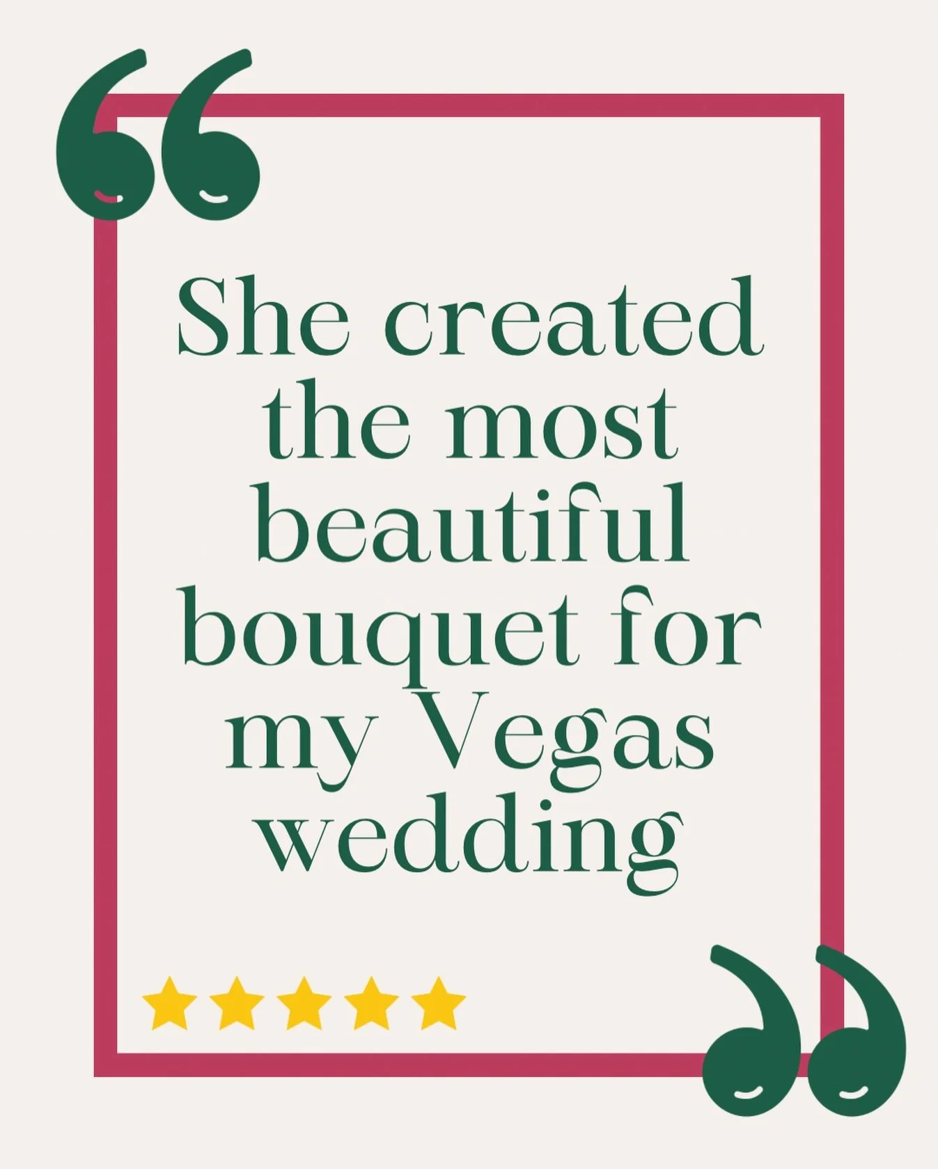 ✨ My Couples&rsquo; Kind Words ✨

&ldquo;She created the most beautiful bouquet for my Vegas wedding&rdquo; &hearts;️

Destination, suitcase, airport, ceremony&hellip; and still looking flawless ✈️ I absolutely love creating flowers that travel as we