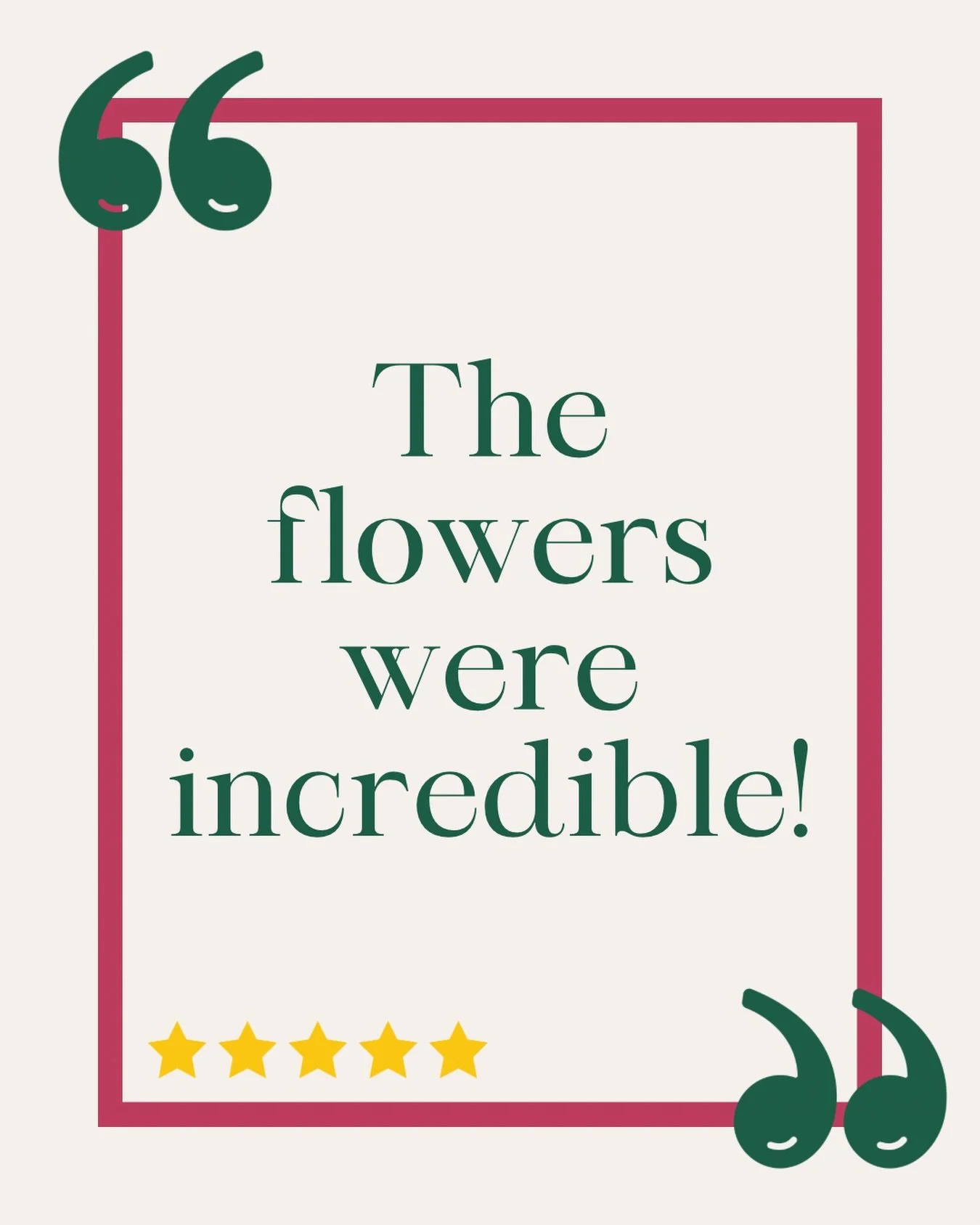 ✨ My Couples&rsquo; Kind Words ✨

&ldquo;The flowers were incredible!&rdquo; 😍

I&rsquo;ll never get bored of hearing this one.

Leanne 🌿

#StaffordshireWeddingFlorist #StaffordshireWeddings #StatementWeddingFlowers #SilkWeddingFlowers #QuirkyWeddi