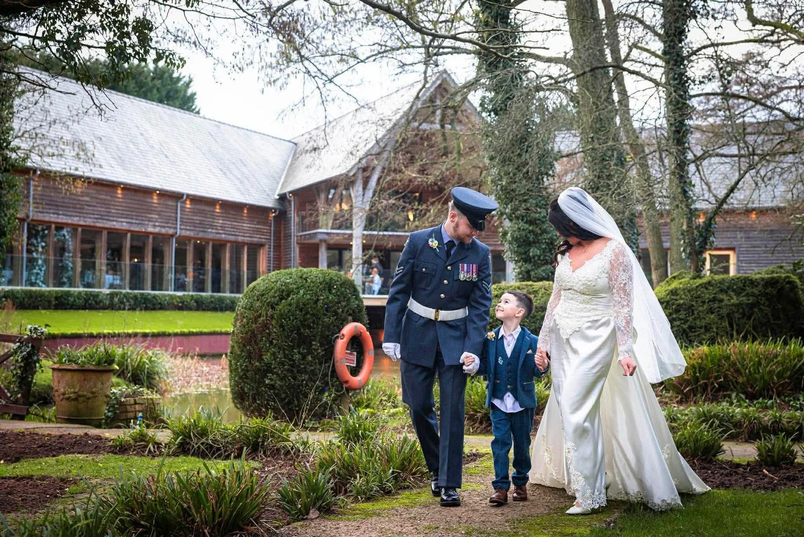 Light and romantic pastel wedding flowers styled for a countryside venue at The Mill Barns.