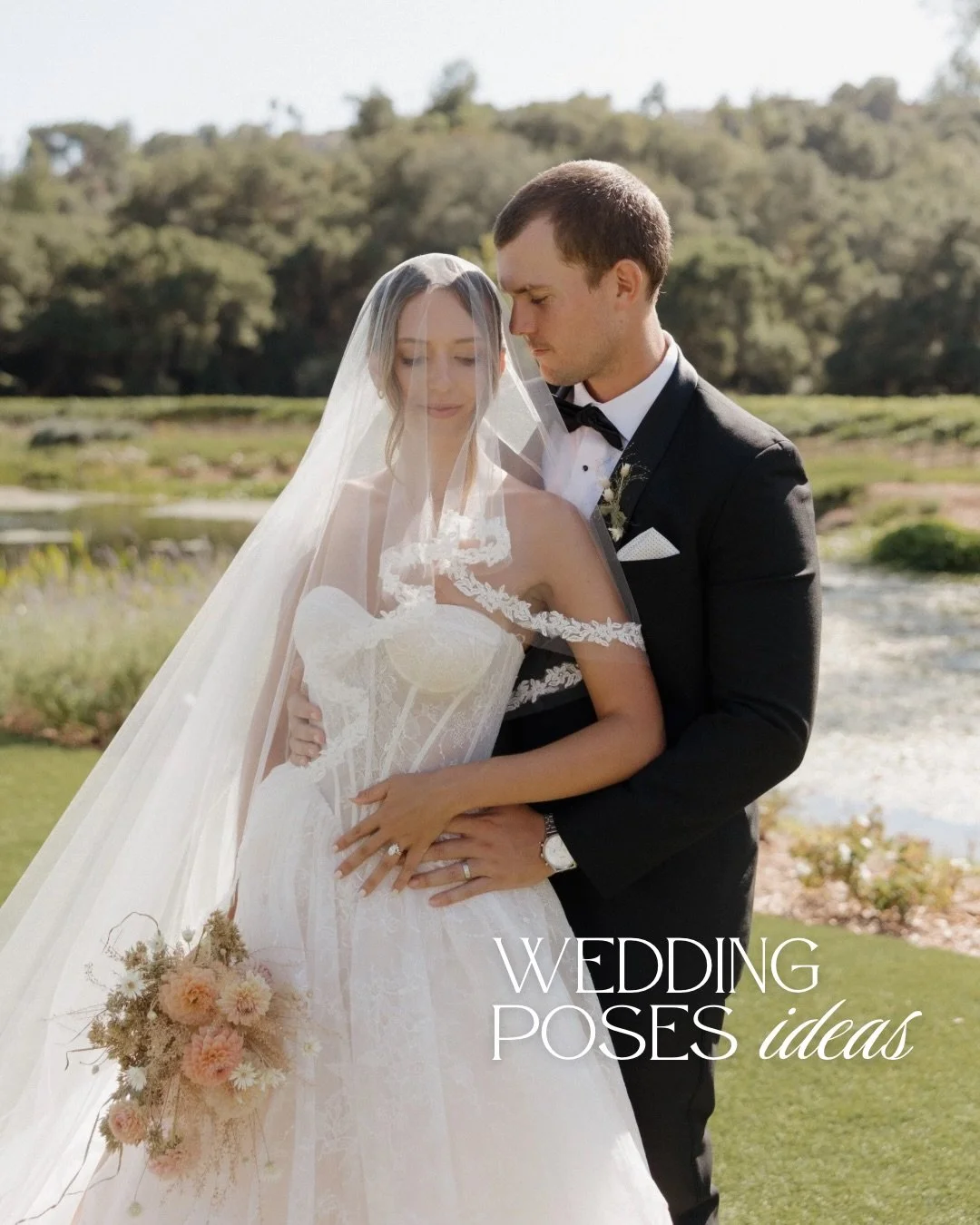 Wedding pose inspiration you&rsquo;ll want to save 🤍✨

From timeless portraits to candid moments, these poses will help you capture the magic, romance, and joy of your big day! 

Save this for your wedding mood board 💍