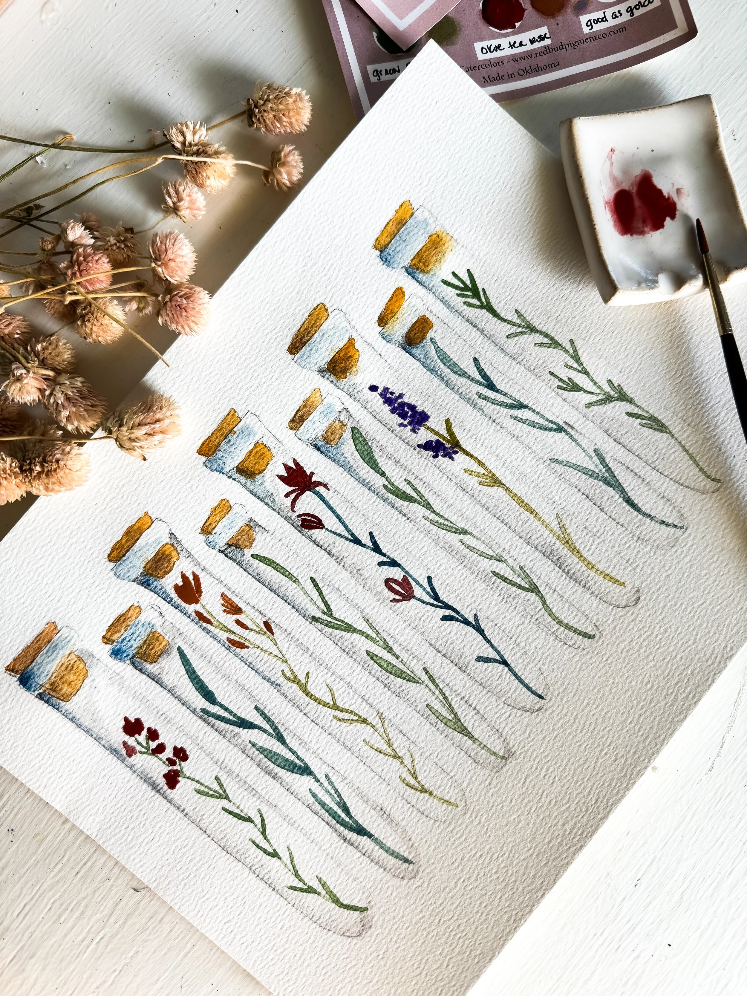 Watercolor Workshop : Collection of Flora Watercolor