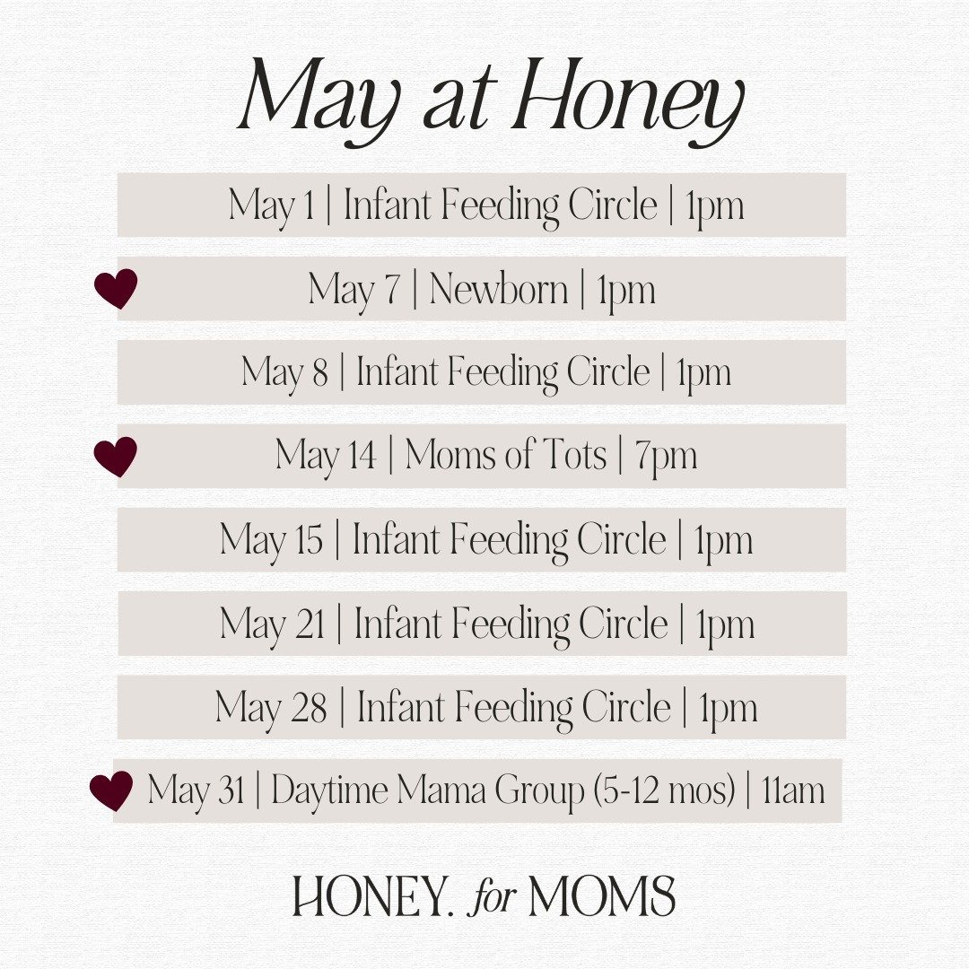 It's gonna be MAY ❤️⁠
⁠
Check out all of our Groups &amp; Classes, and don't miss our *all-new* Infant Feeding Circle every Wednesday starting tomorrow!⁠
⁠
⁠
⁠
⁠
⁠
⁠
⁠
⁠
⁠
⁠
⁠
⁠
#michiganmomgroup #detroitmomgroup #ferndalemomgroup #oaklandcountymoms 