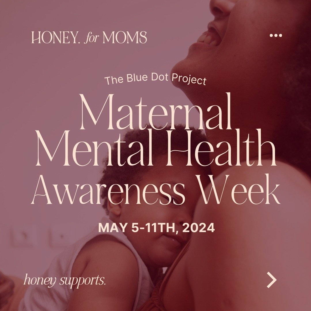 Today begins Maternal Mental Health Awareness Week 2024.⁠
⁠
Thank you to @bluedotprj for creating this important annual program supporting the awareness of maternal mental health disorders, as well as the opportunity to educate and break stigmas surr