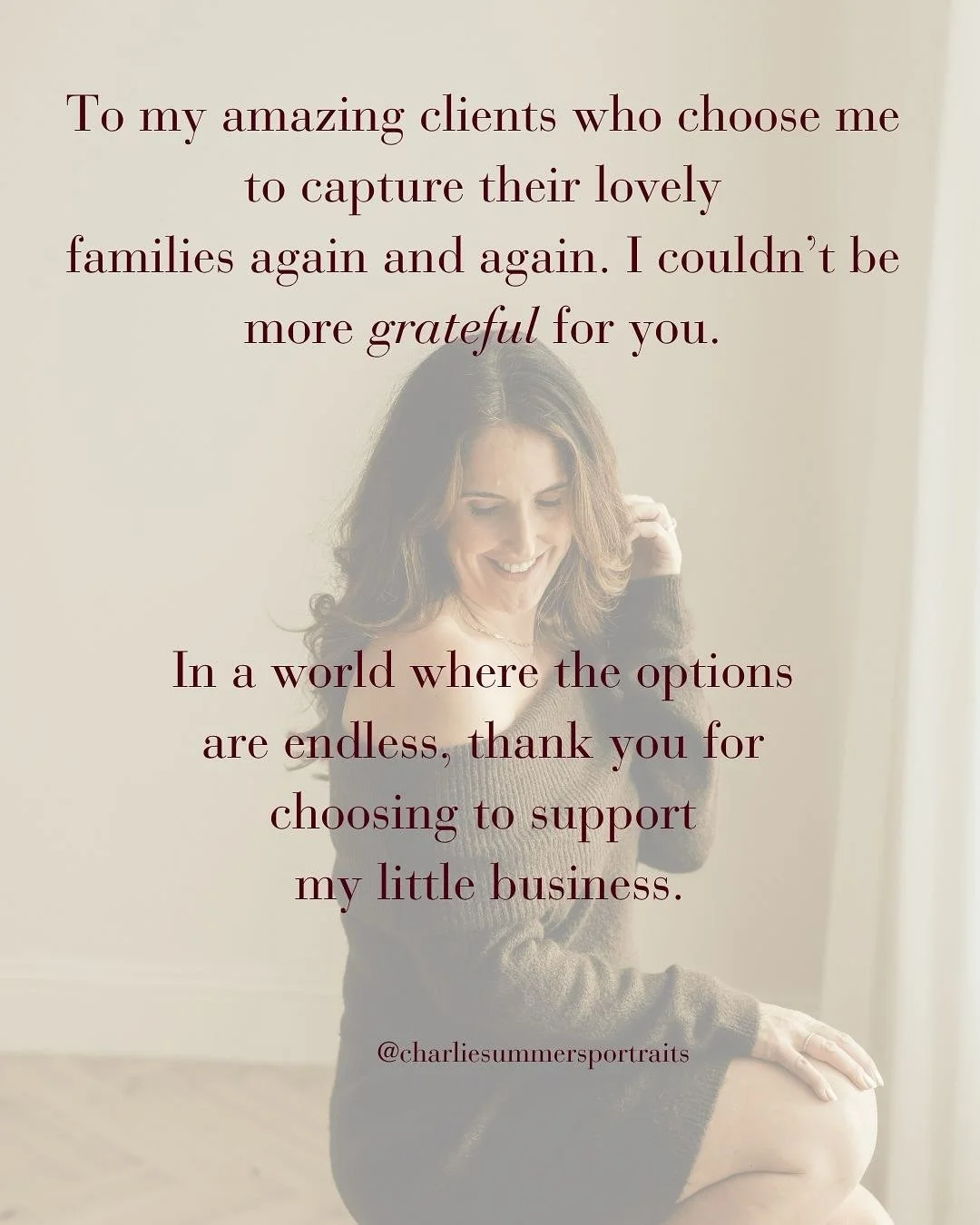 Thank you thank you thank you 🫶

www.charliesummersportraits.com