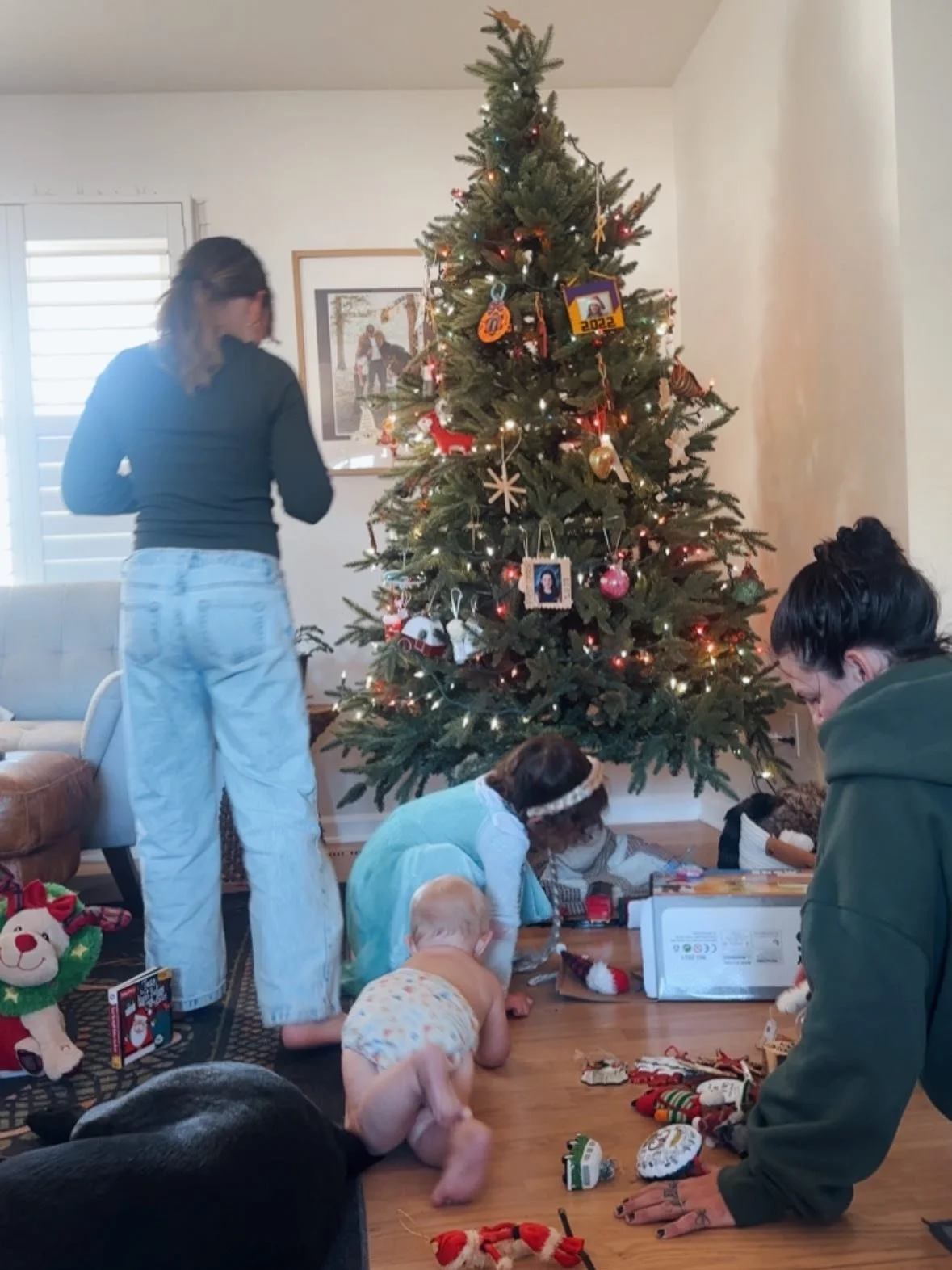 November ✨ filled with more friend hangs, starting solids, pulling up to stand, &amp; climbing everywhere (including a full flight of stairs). Only up from here :)