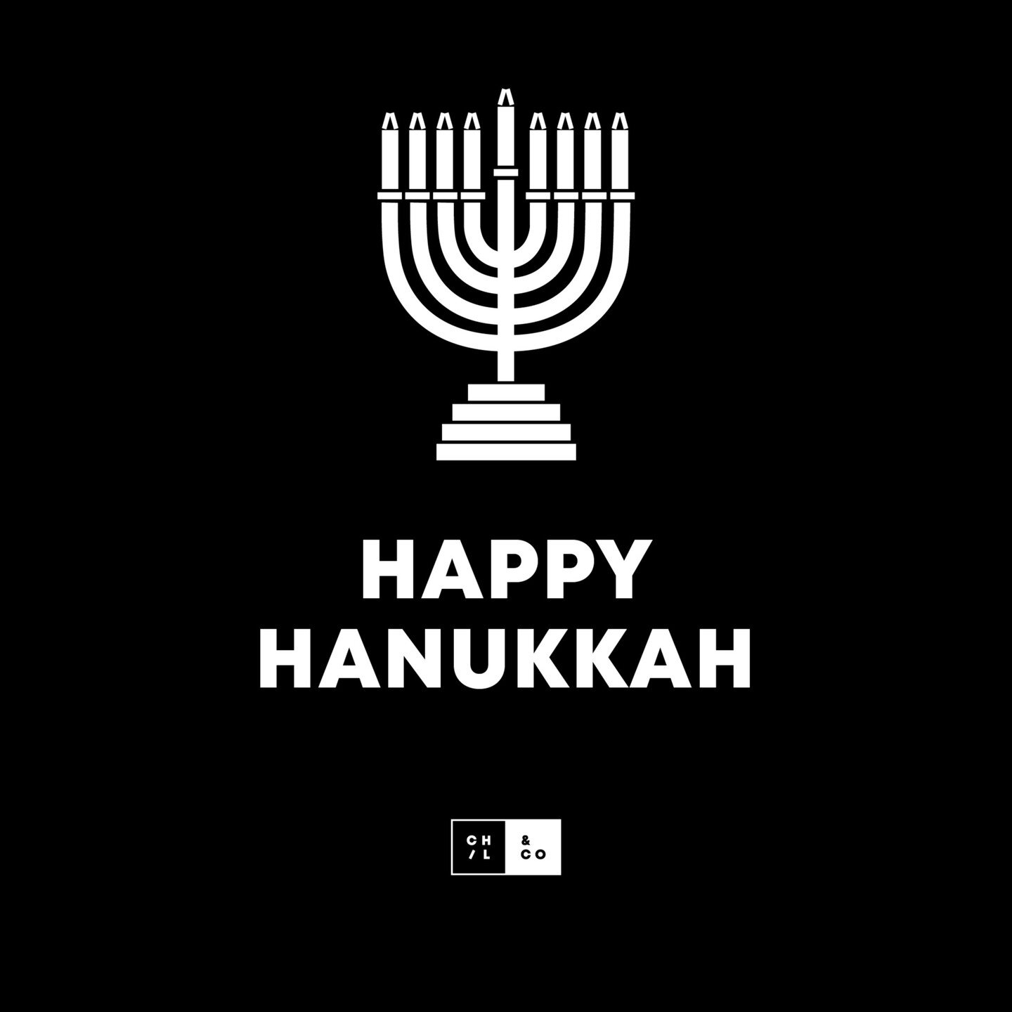 Happy Hanukkah from the Chil &amp; Co team! 🕎