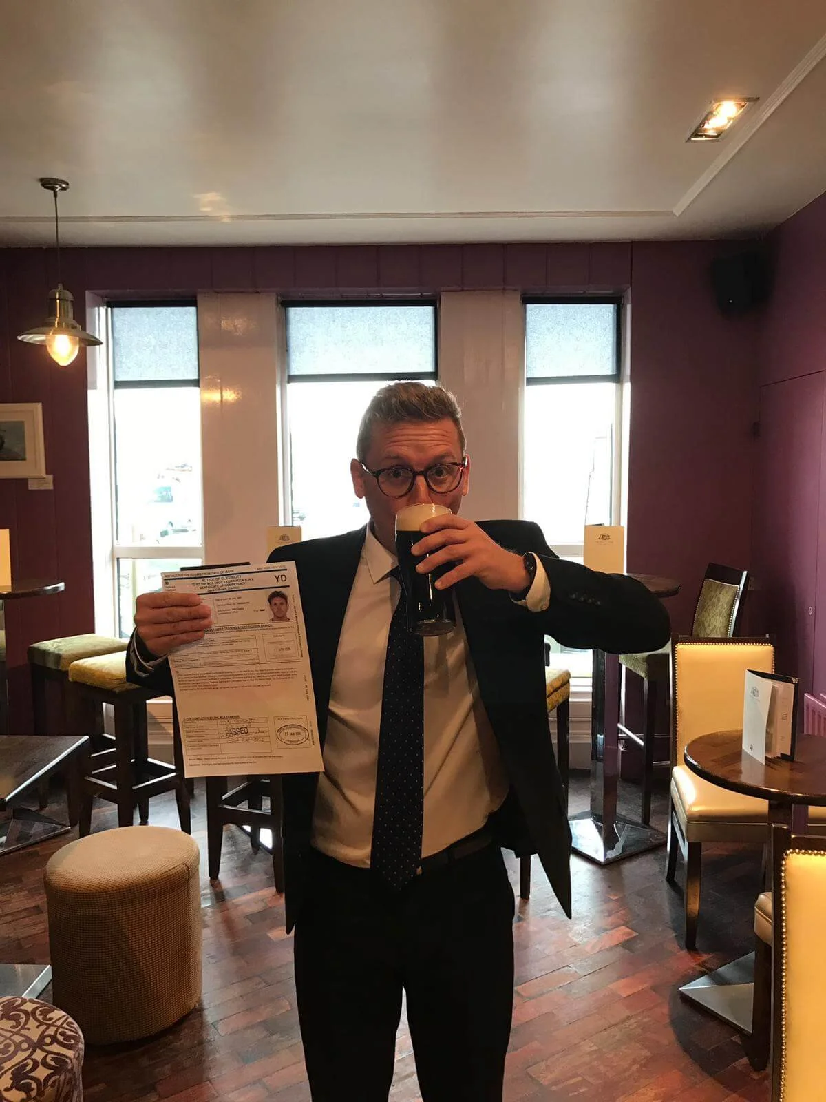 61 Freds-Oral-Prep--Wall-of-Fame-jesz drinking.JPG