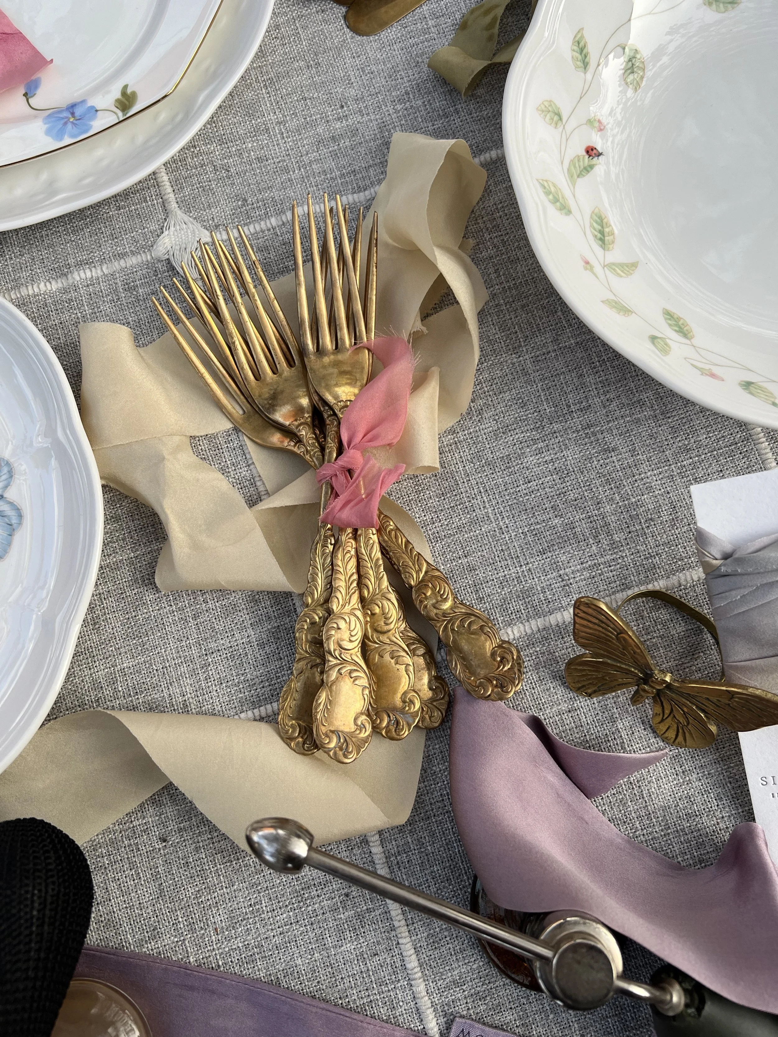 Antique Gold Silverware