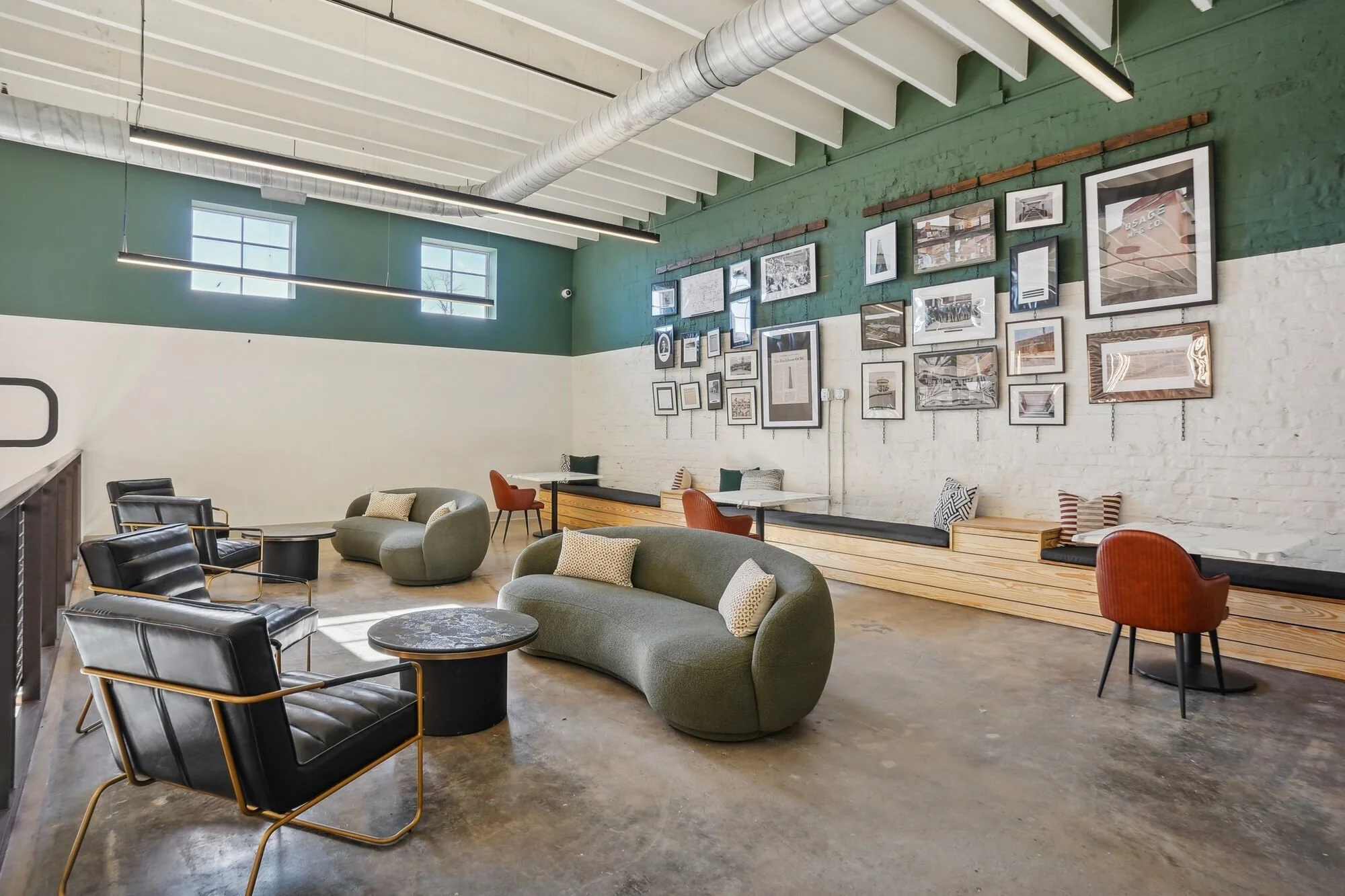 Adapted Reuse On Display in public space at The Lofts at Osage Mill