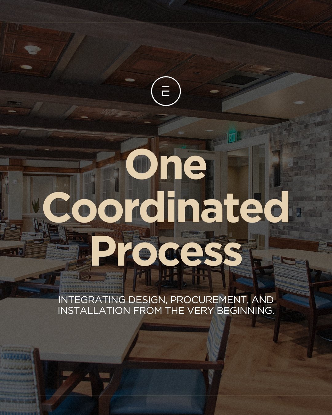Great spaces don't happen by accident.

Every project involves a series of decisions, milestones, and moving pieces that bring a vision to life. Our interior designers and FF&amp;E procurement specialists work together from the very beginning, helpin