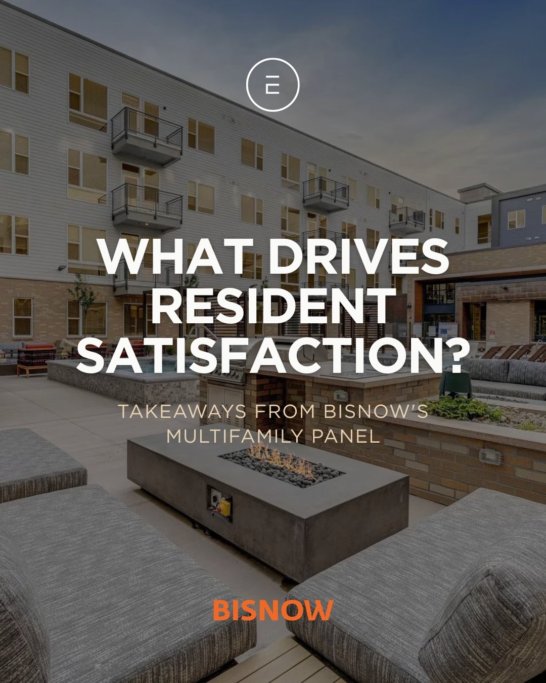 What actually drives resident satisfaction?

Last week, members of the Design Environments team attended Bisnow's Beyond the Amenities Arms Race panel to hear firsthand how owners, operators, and industry leaders are thinking about resident satisfact