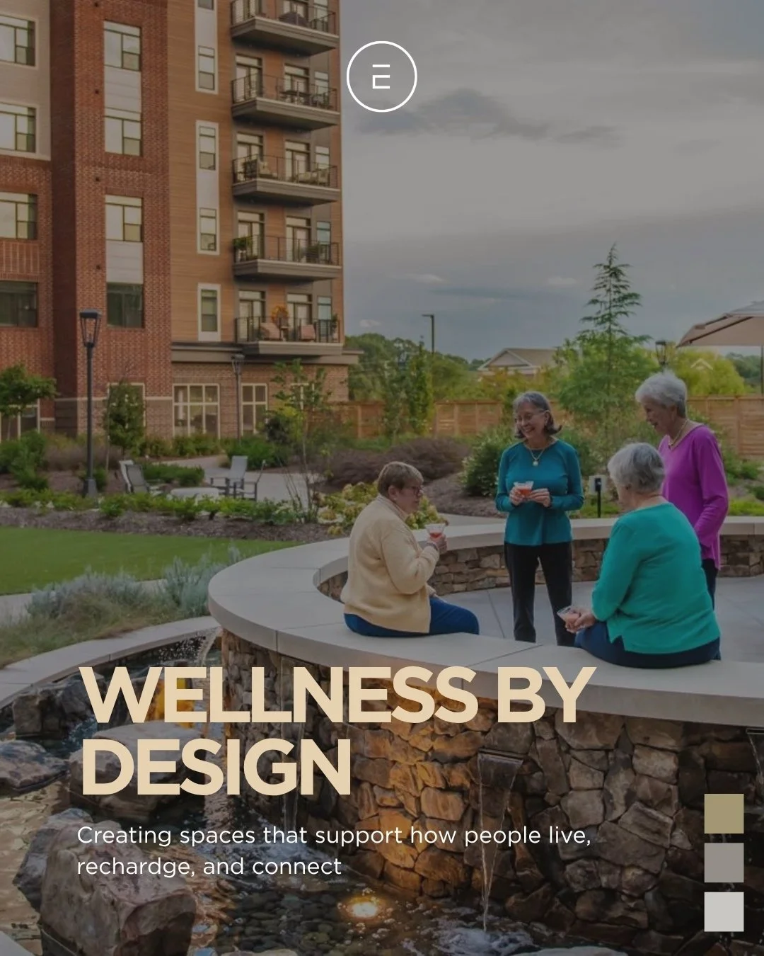 What does wellness look like in a designed space?

It can be a place to move, a quiet spot to recharge, a designated area to spend time with others, or simply an opportunity to step outside and connect with nature.

Across multifamily, hospitality, a