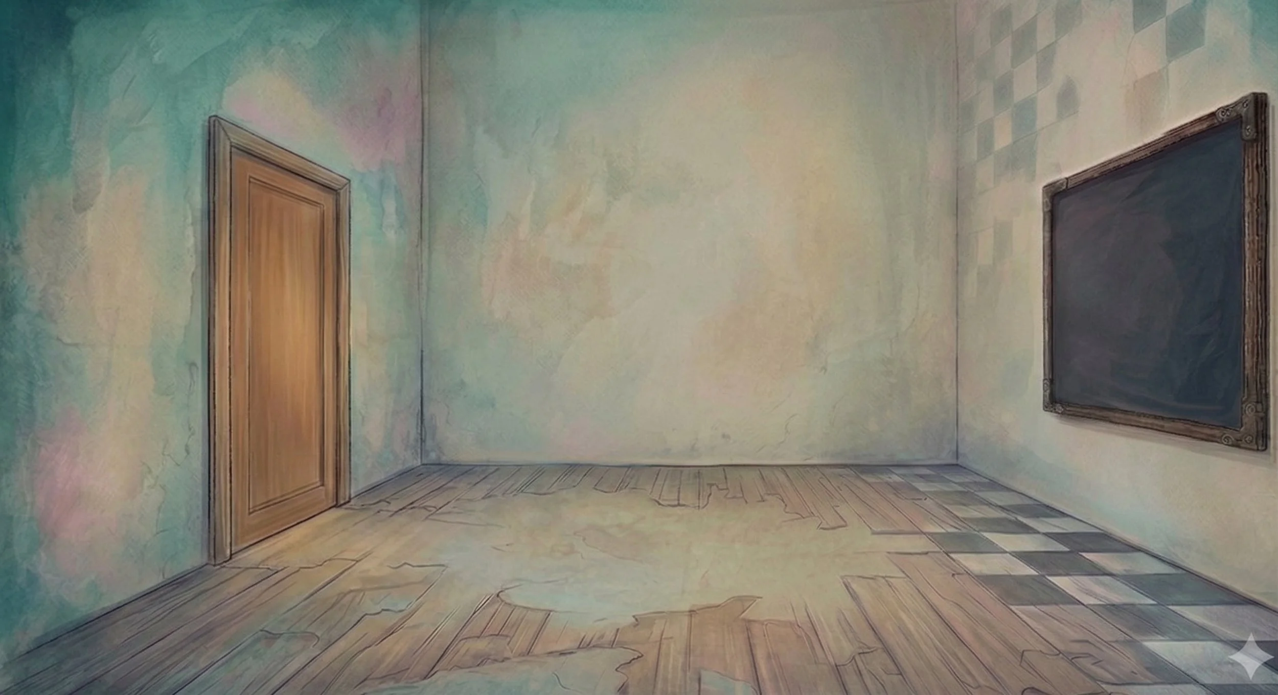 The Door and the Sign on the Wall.