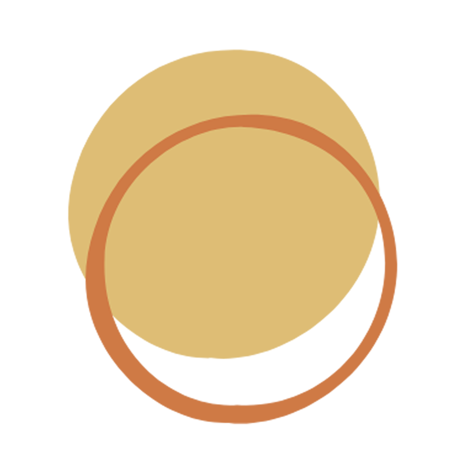 Yellow and orange circle symbols