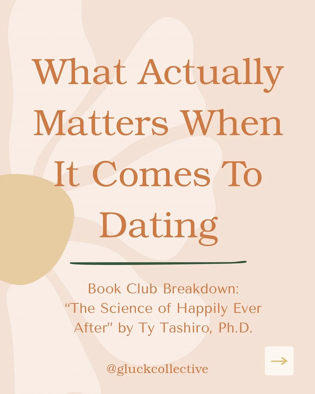 ✨ Welcome to our Book Club Breakdown ✨

This month&rsquo;s read: The Science of Happily Ever After by Ty Tashiro. It&rsquo;s part research, part psychology, and a reminder that lasting love isn&rsquo;t just luck, it&rsquo;s about knowing yourself and