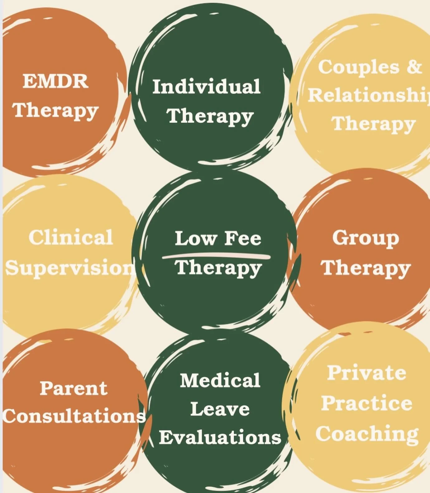 At Gluck Psychology Collective, therapy isn&rsquo;t one-size-fits-all. We offer a full range of services to meet you wherever you are in your growth, healing, or professional journey.

✨ Individual Therapy &mdash; explore patterns, emotions, and goal