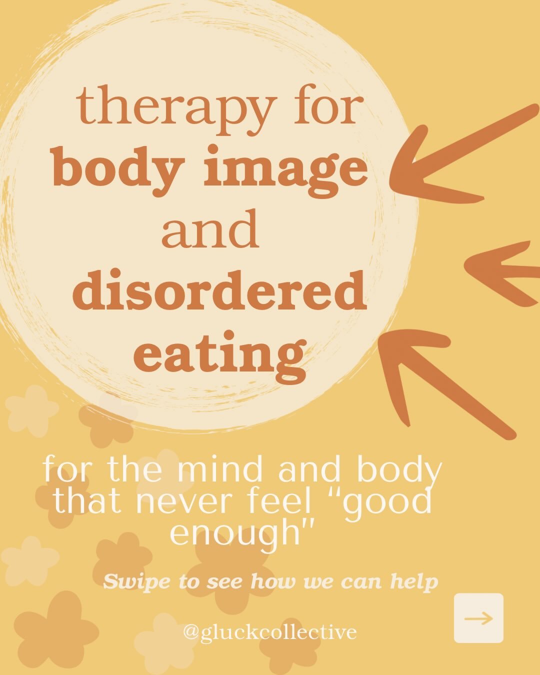 We Offer Therapy for Body Image &amp; Disordered Eating 🤍

Do you spend more time thinking about food, your body, or your appearance than you&rsquo;d like?

Maybe you feel guilty after eating, find yourself stuck in comparison spirals, or constantly