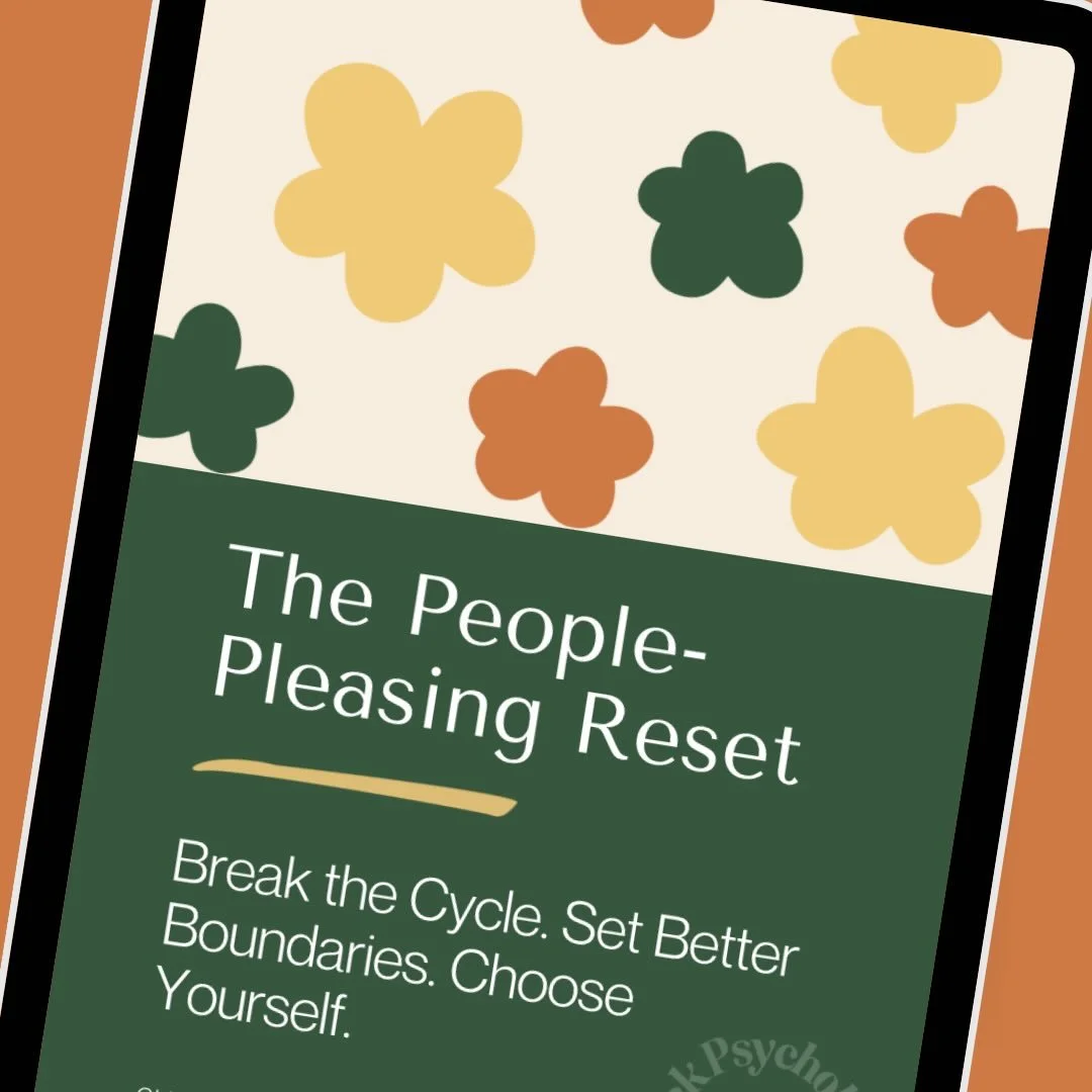 Do you struggle with people-pleasing, setting boundaries, or saying no without feeling guilty?

If you&rsquo;re constantly putting everyone else&rsquo;s needs before your own, overcommitting, or worrying about disappointing people, you&rsquo;re not a