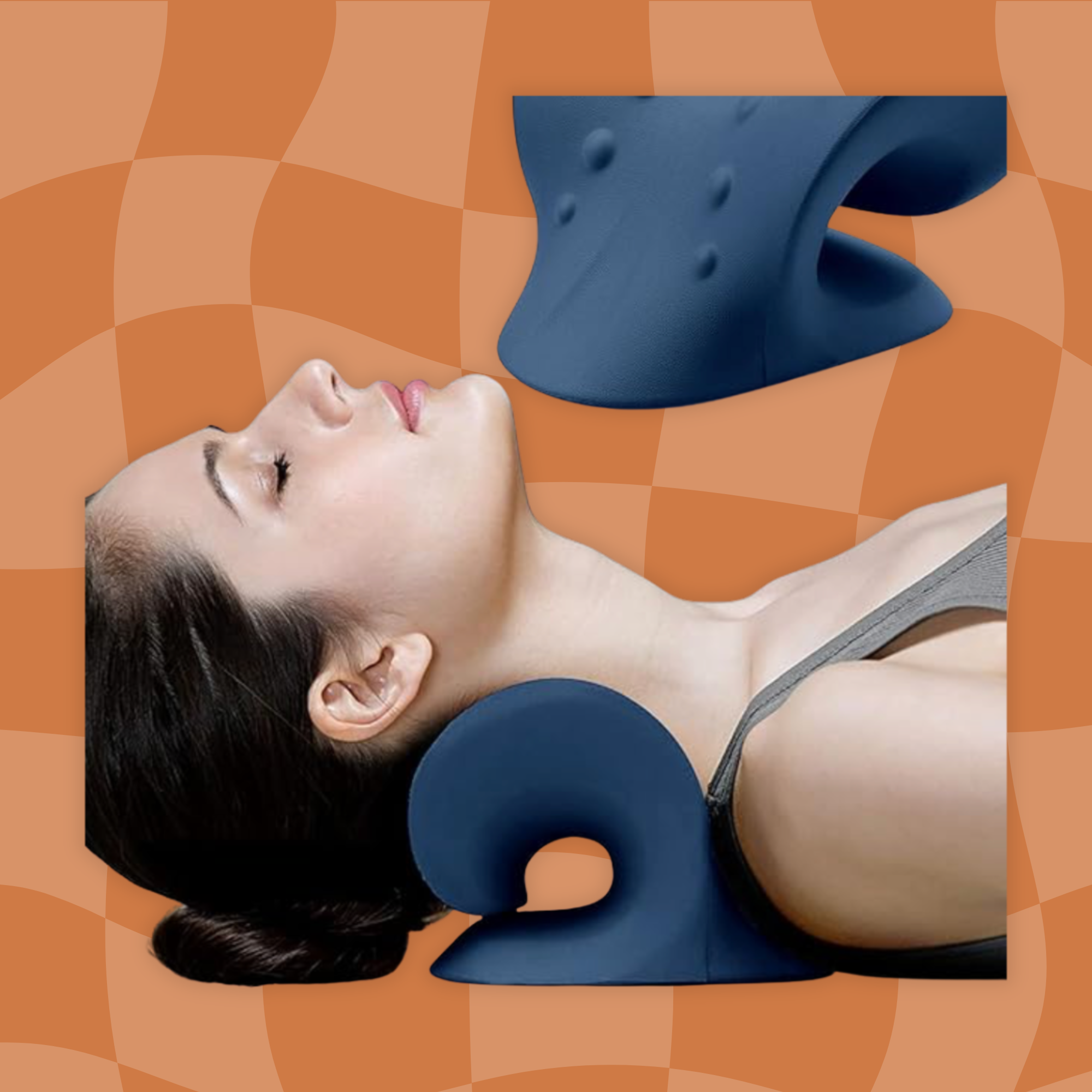 Image of neck tension release pillow