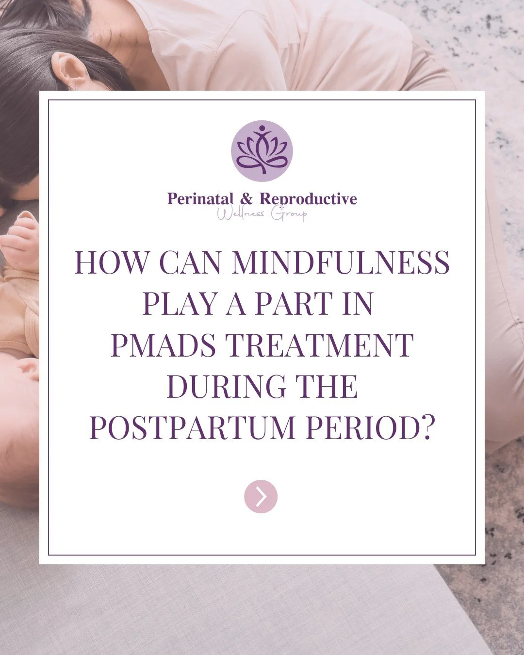 Tell a busy mom to be mindful and it can sound so off-base. But mindfulness doesn't need to mean an hour-long, daily meditation practice. 

ICYMI, on Perinatal and Reproductive Perspectives, Celeste Brinkerhoff shares this powerful, accessible approa