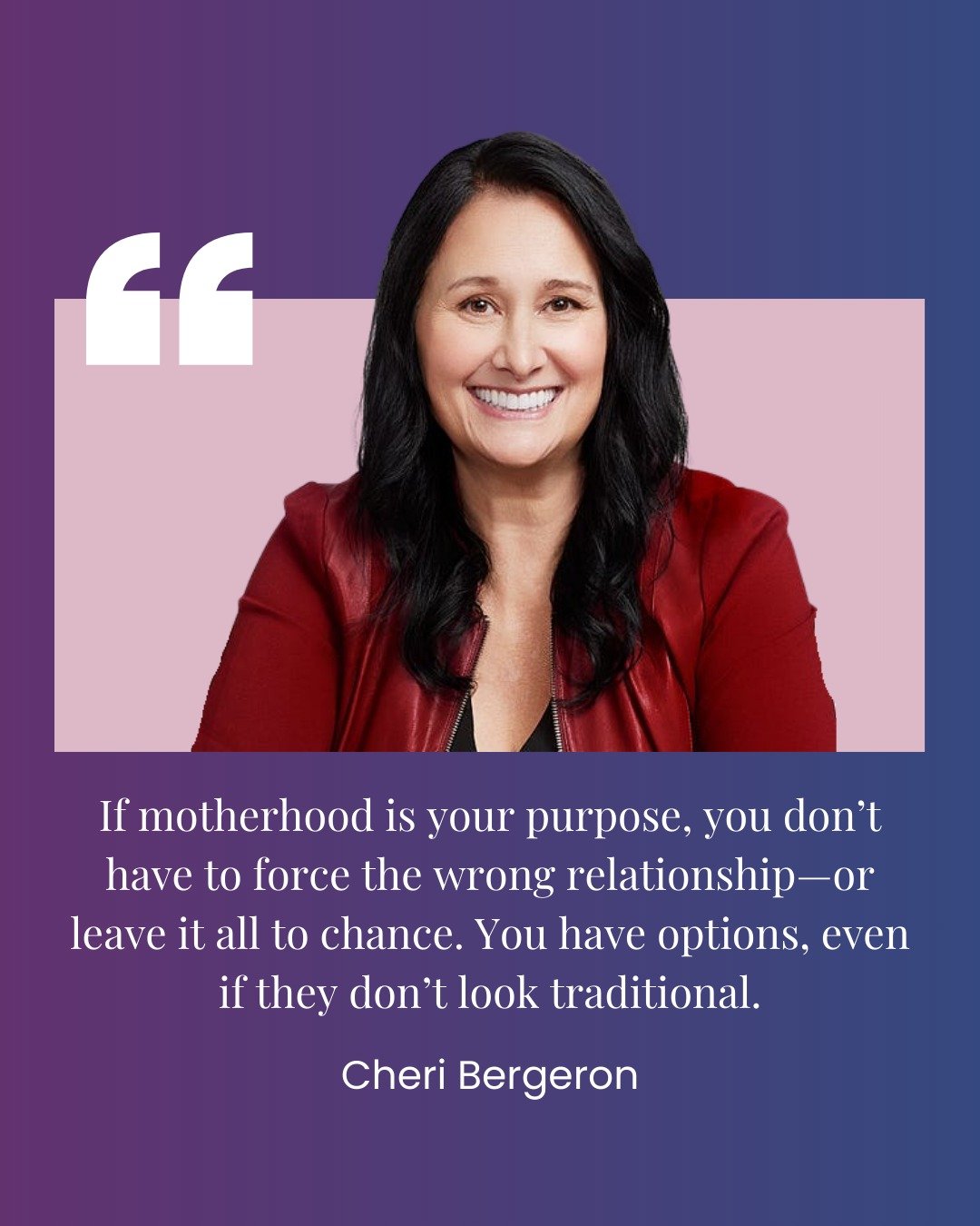 Motherhood doesn&rsquo;t follow a single script&mdash;and for many, the path is far more complex than we were ever prepared for.

In this episode of Perinatal and Reproductive Perspectives, I sit down with Cheri Bergeron, author and single mother by 