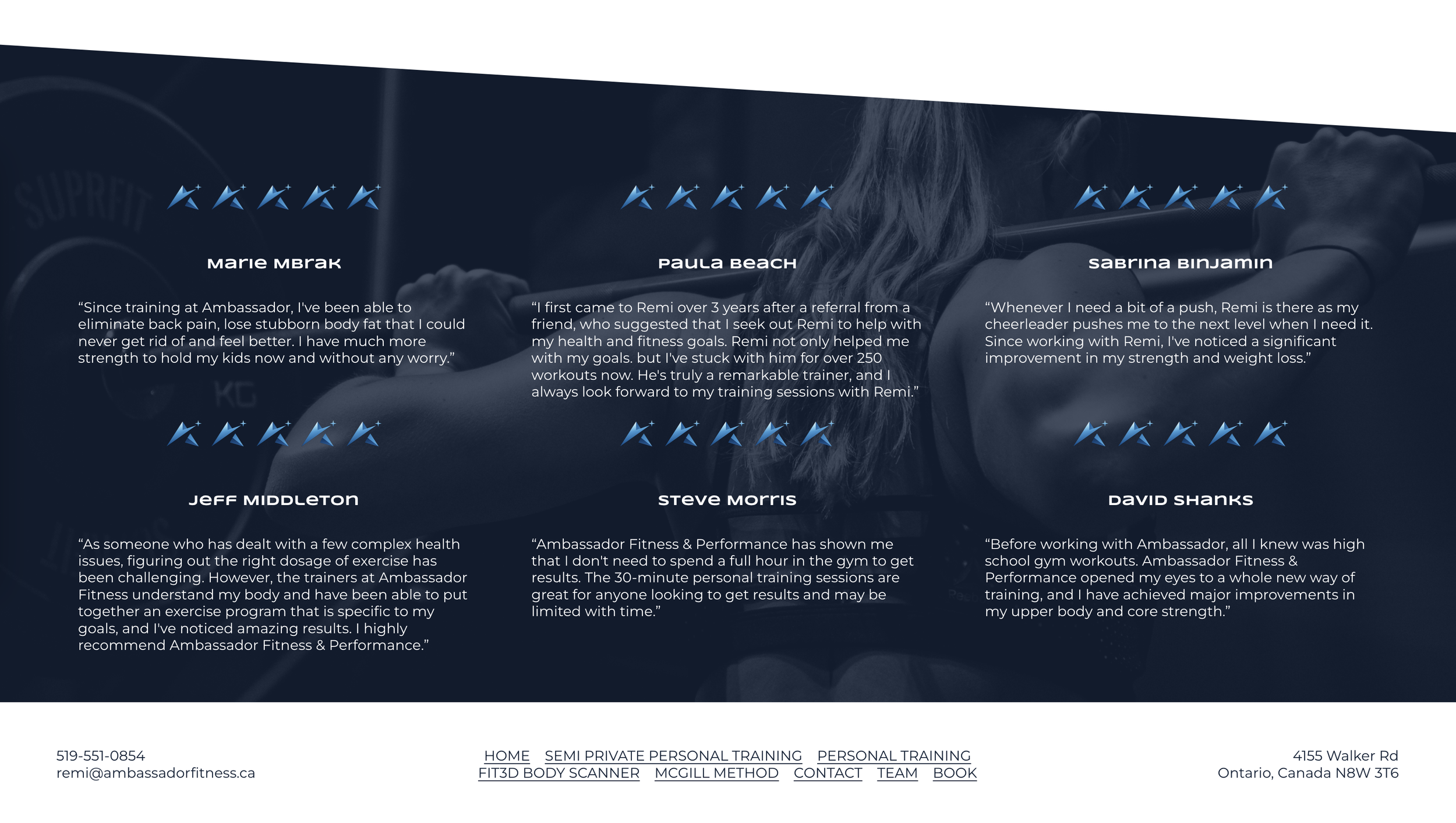 Personalized Training with Ambassador Fitness & Performance — EngageTaste Squarespace Expert