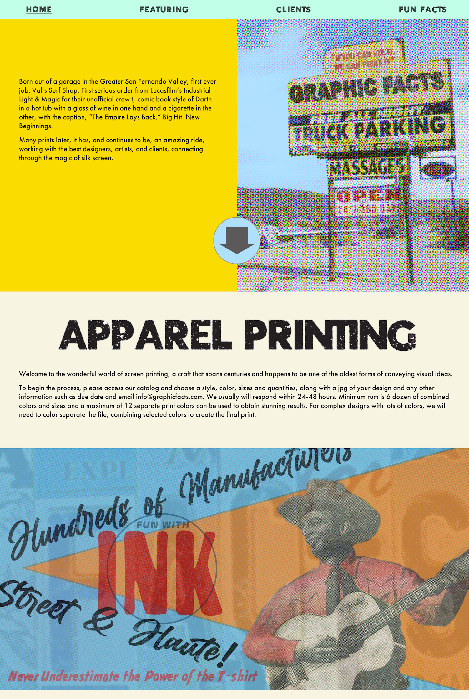 Screen Printing Company Website Design on Squarespace — EngageTaste