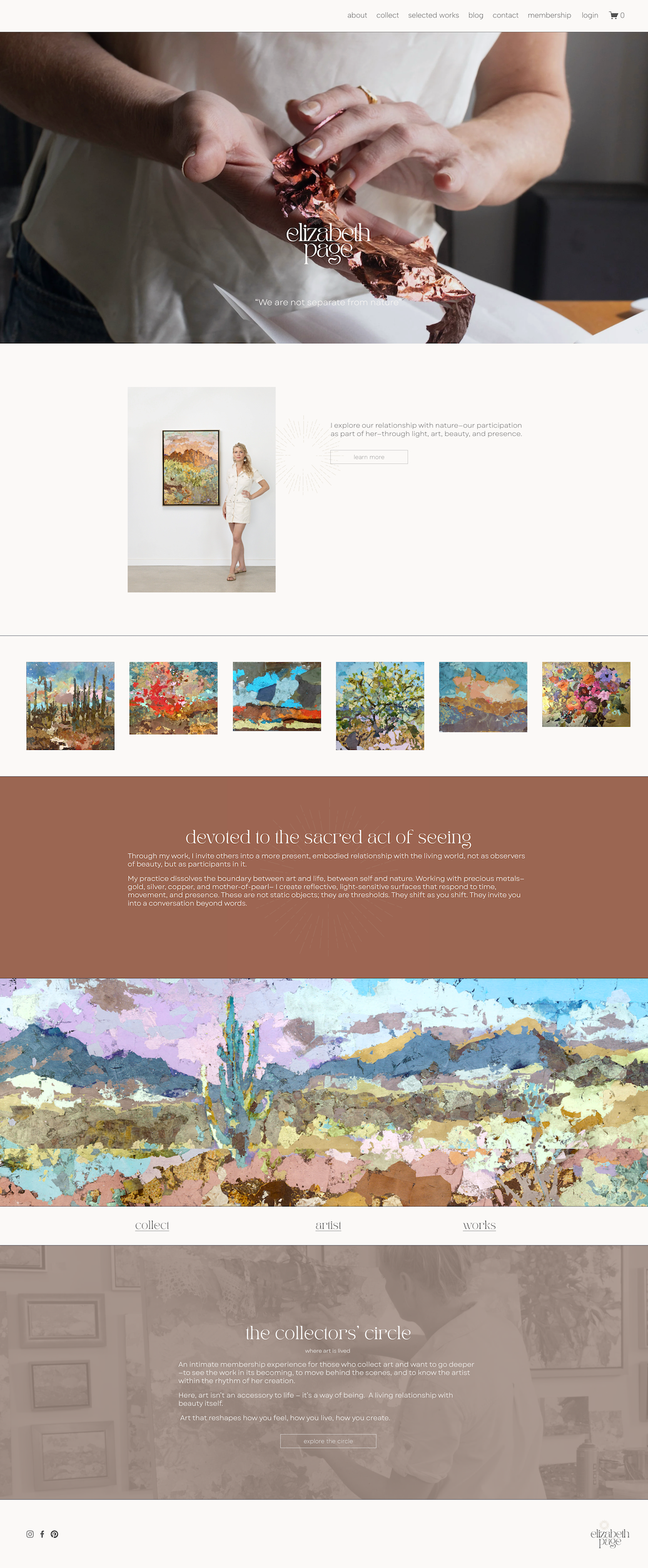 A Living Art Experience for Elizabeth Page