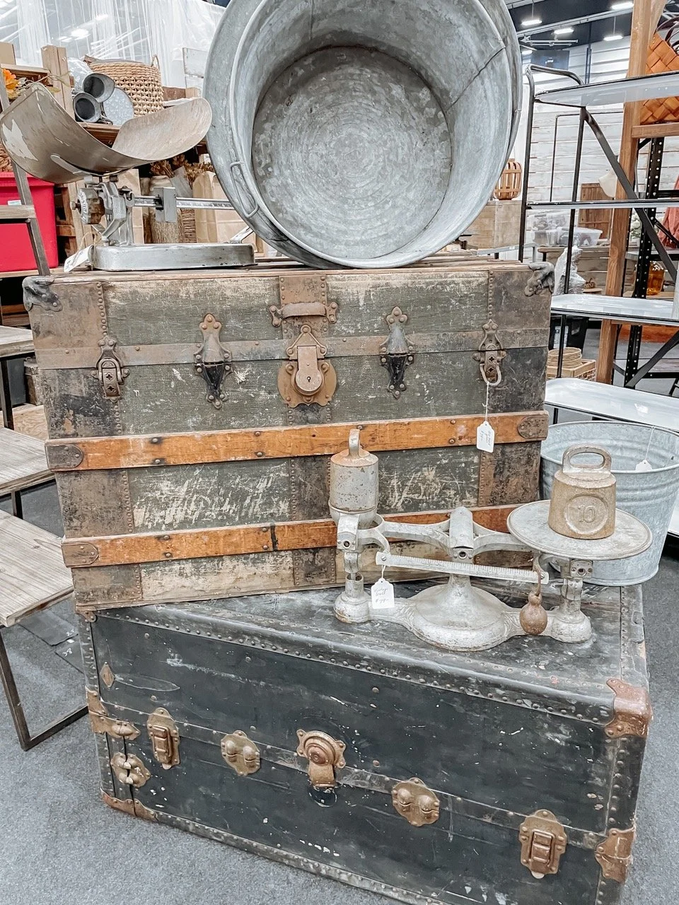 Vintage steamer trunks