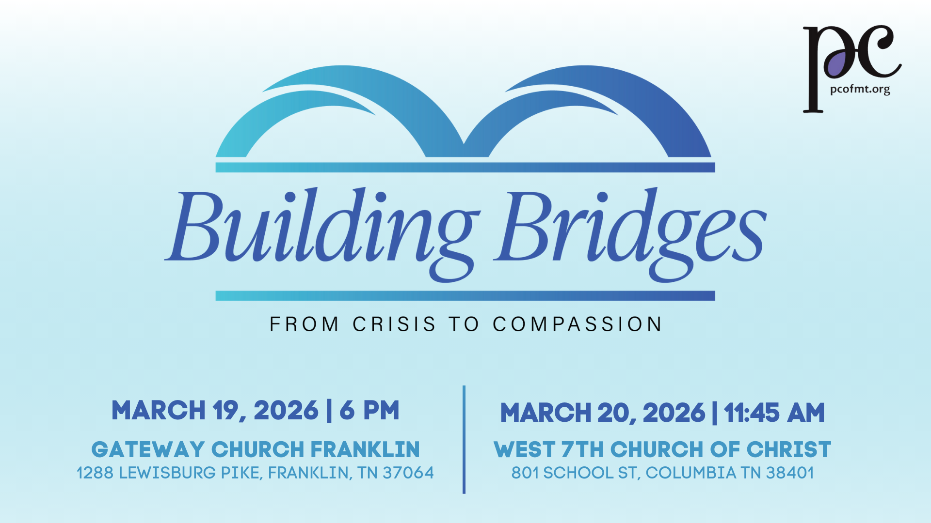 Building Bridges: From Crisis to Compassion
