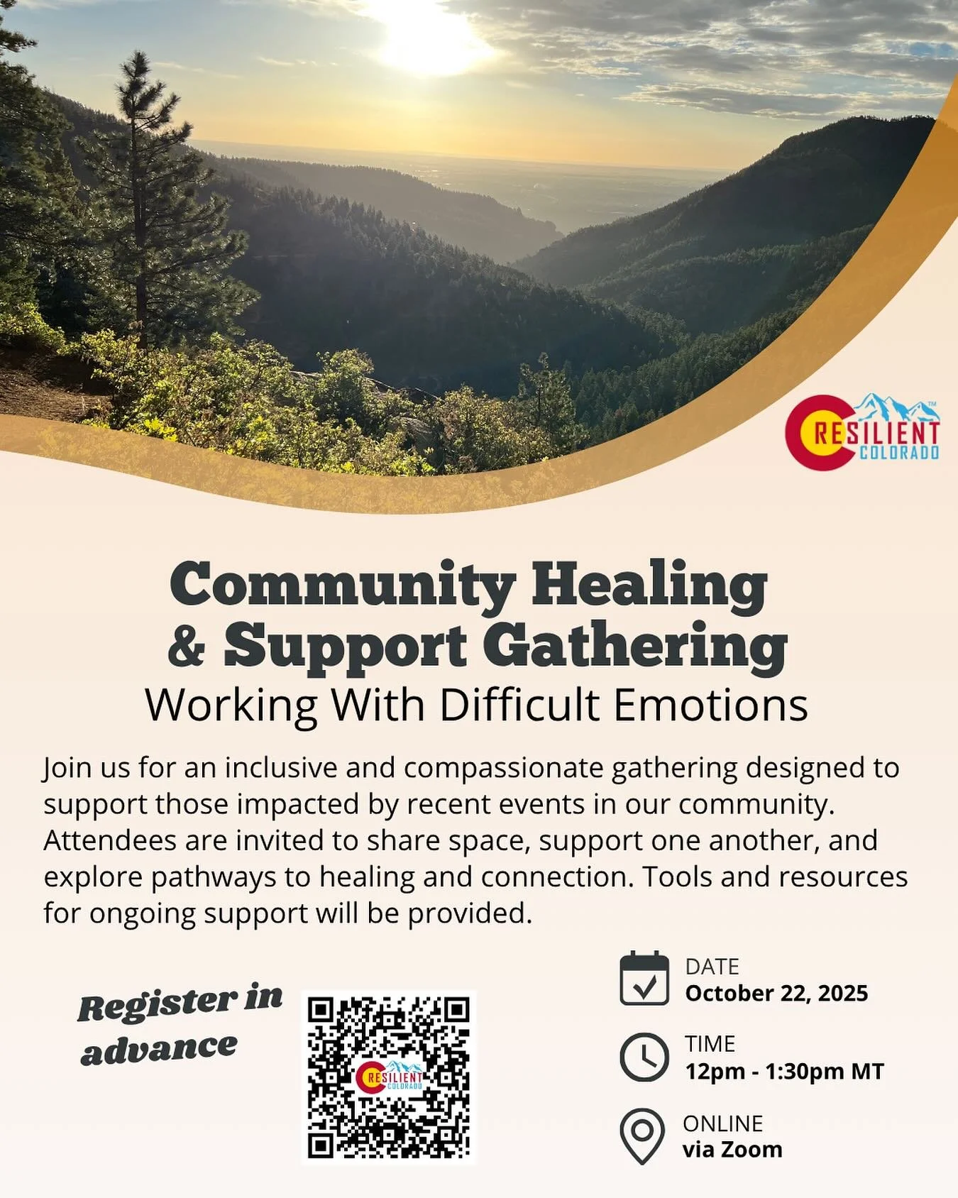 In response to multiple recent events, we are hosting a free Community Healing and Support Gathering: Working With Difficult Emotions. Attendees are invited to share space, support one another, and explore pathways to healing and connection. Tools an