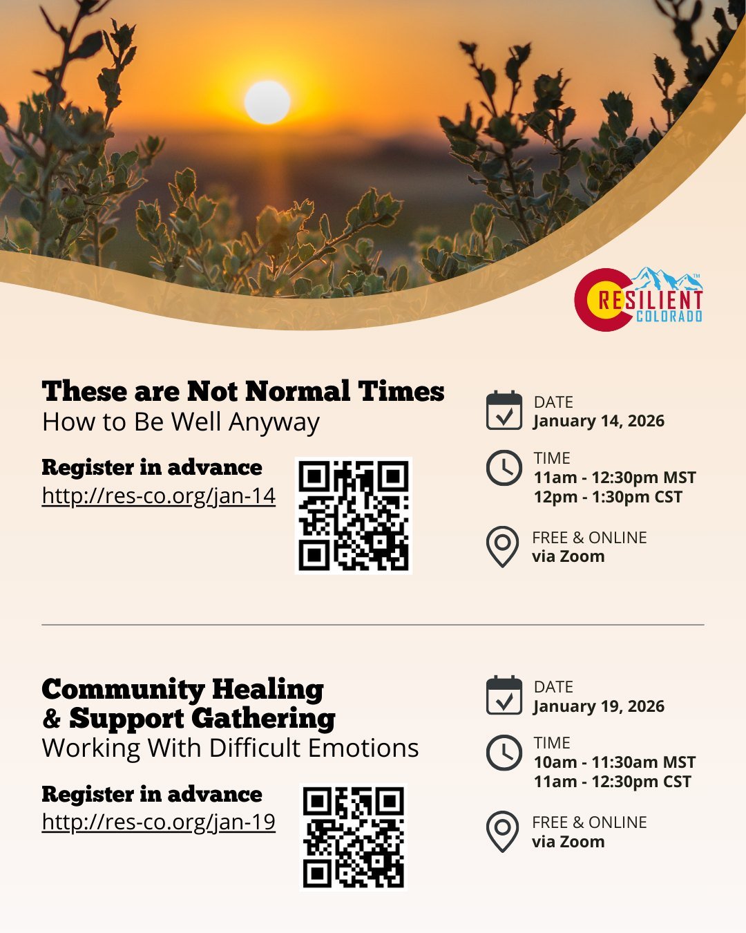 Communities across the country are navigating waves of crisis and uncertainty. This ongoing stress is affecting families, workplaces, and communities. Many of us are experiencing sustained trauma responses and the exhaustion that comes from one incid