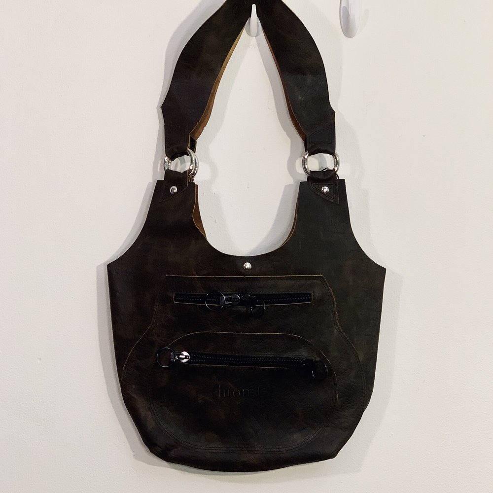 Black Leather Holster Bag Real Leather Shoulder Bag Leather 