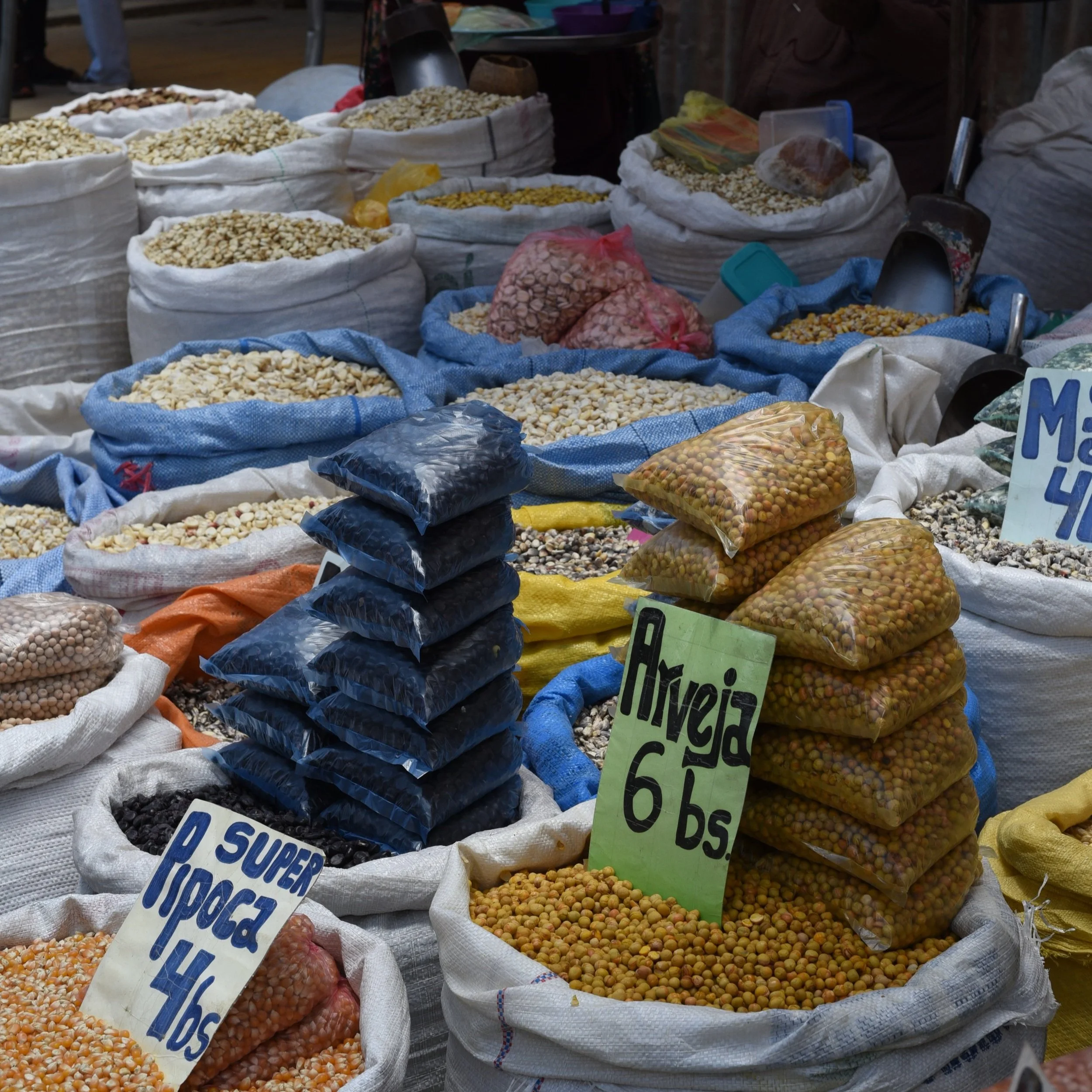 O nakupování potravin v Bolívii