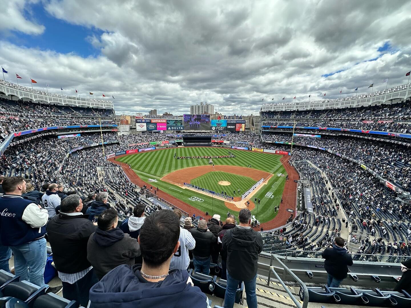 What a day! Earthquake in the morning was on everybody&rsquo;s mind but we made it to Opening Day at Yankee Stadium! #earthquake #nyyankees #homeinspectorlife