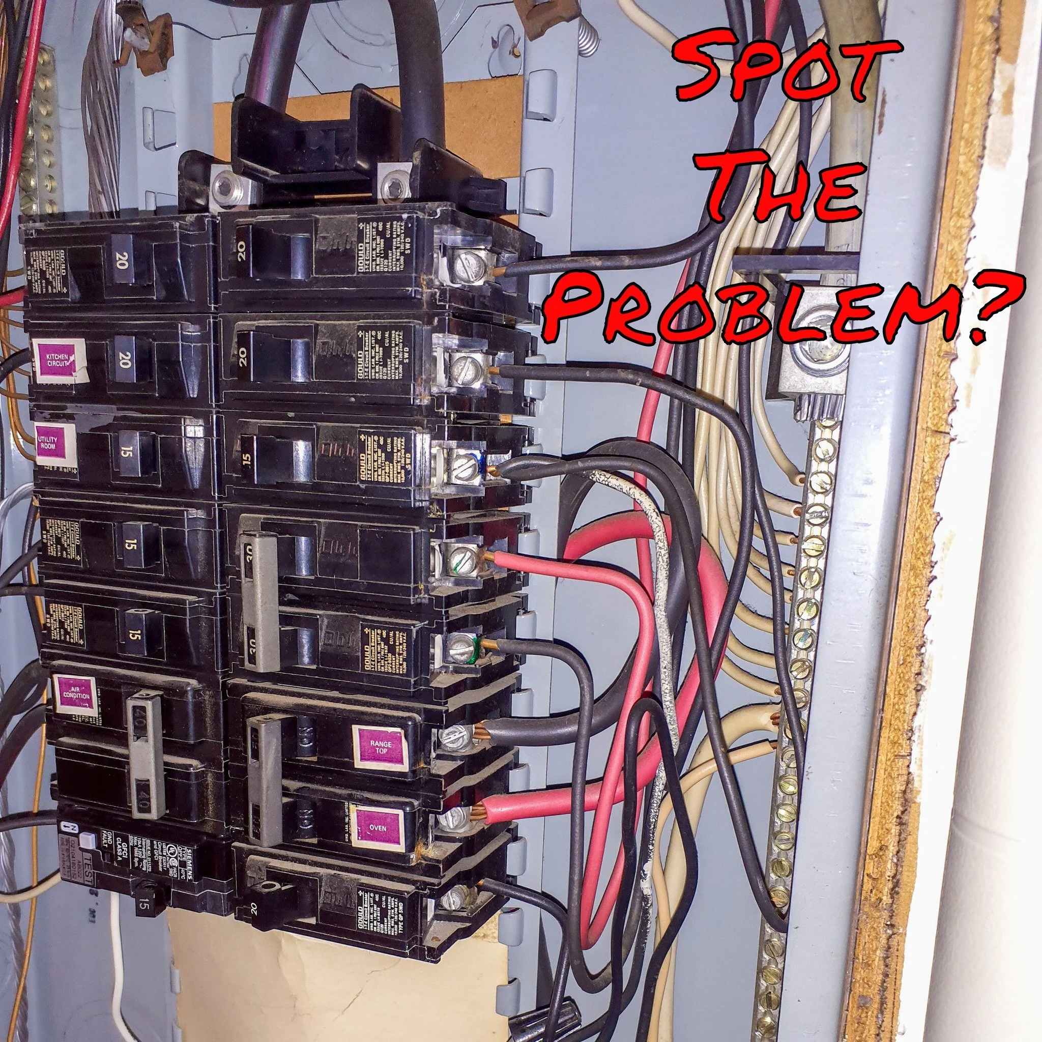 ⚡ **Double the Wires, Double the Danger!** 🚫

A *double-tapped breaker*&mdash;when two wires are connected to a single breaker terminal&mdash;might look harmless, but it&rsquo;s a real electrical hazard. It can cause overheating, arcing, or even ele