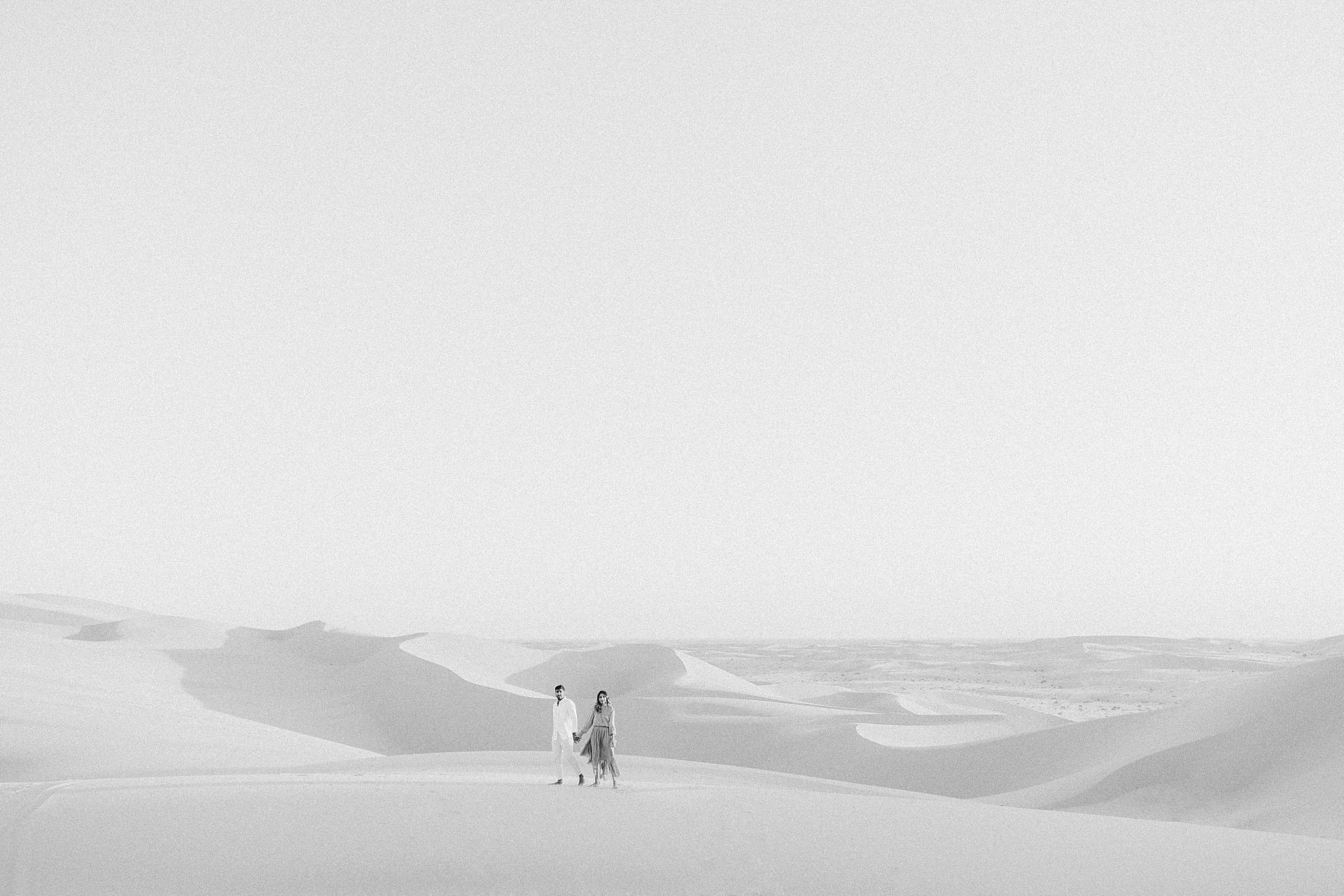 California Sand Dunes Engagement Photography