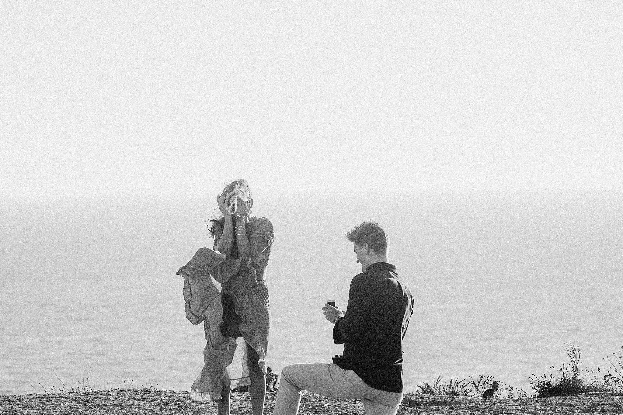 Point Dume Surprise Proposal | Malibu Proposal Photographer