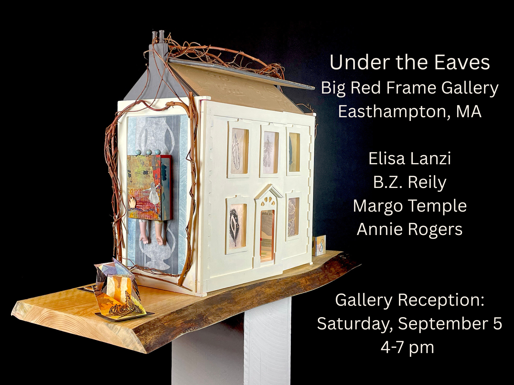 Under the Eaves, Red Frame Gallery Reception Saturday, September 5.png