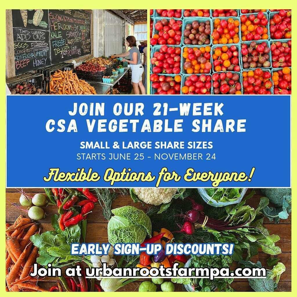 Let us grow your food this year! Pick up veggies and much more in our barn in Newtown Square every week all summer and fall. They say it changes your life for the better. Join now!