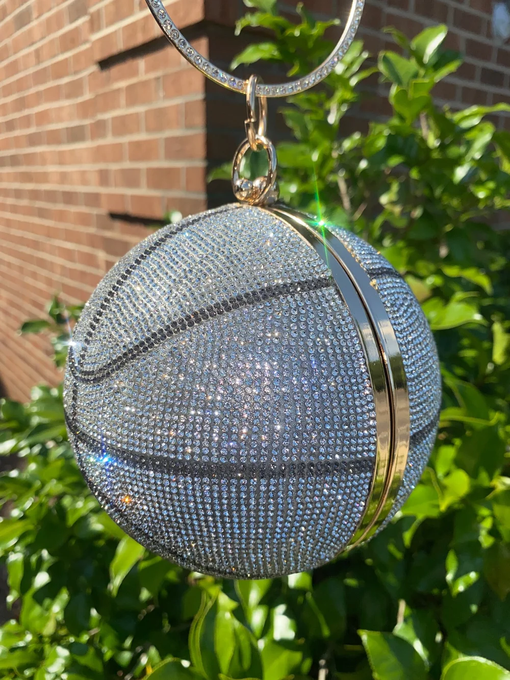 Silver Bling Basketball Purse Unapologetic Accessories