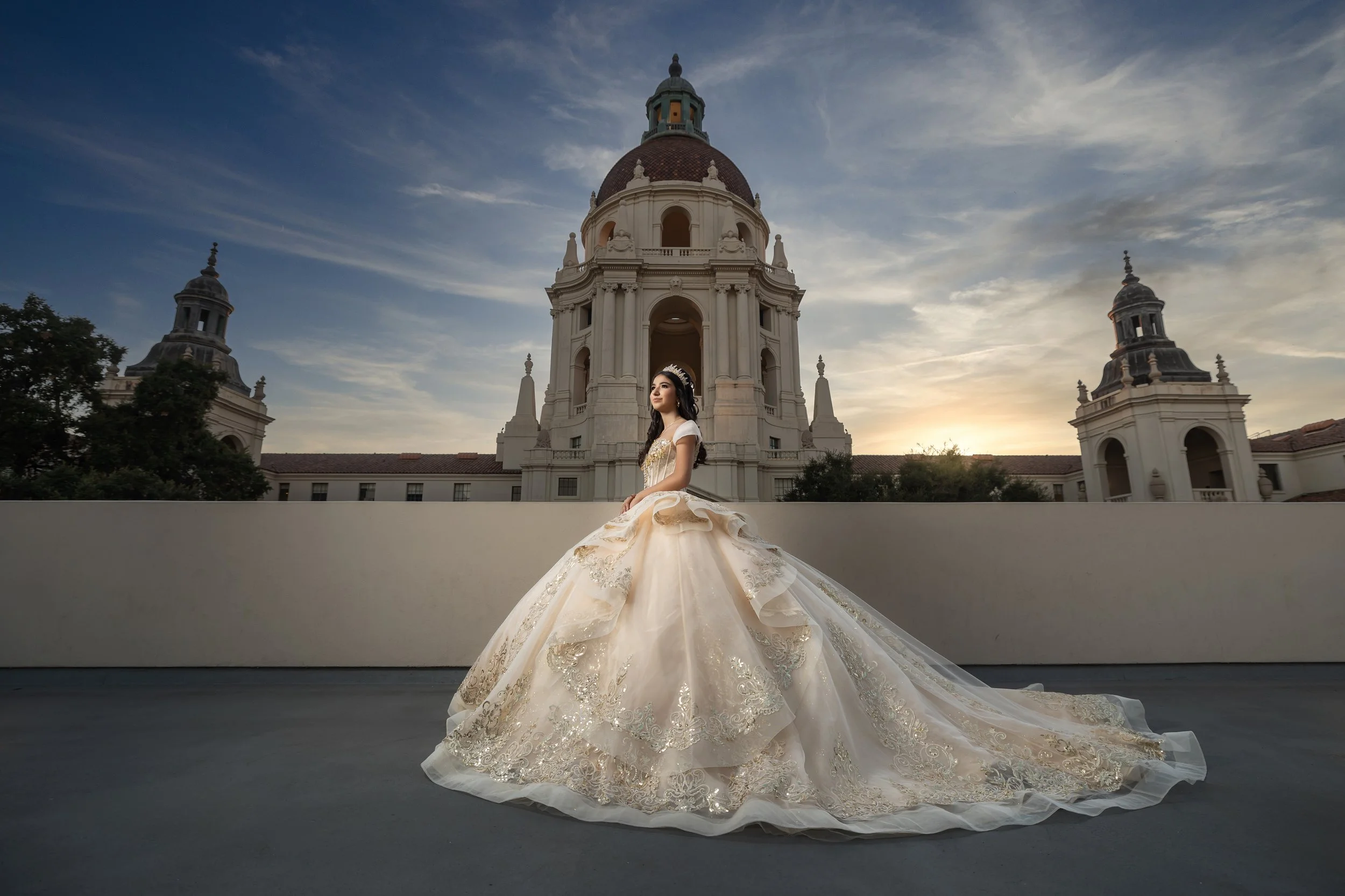 Elegant Quinceañera Photoshoot in Pasadena Princess.jpg