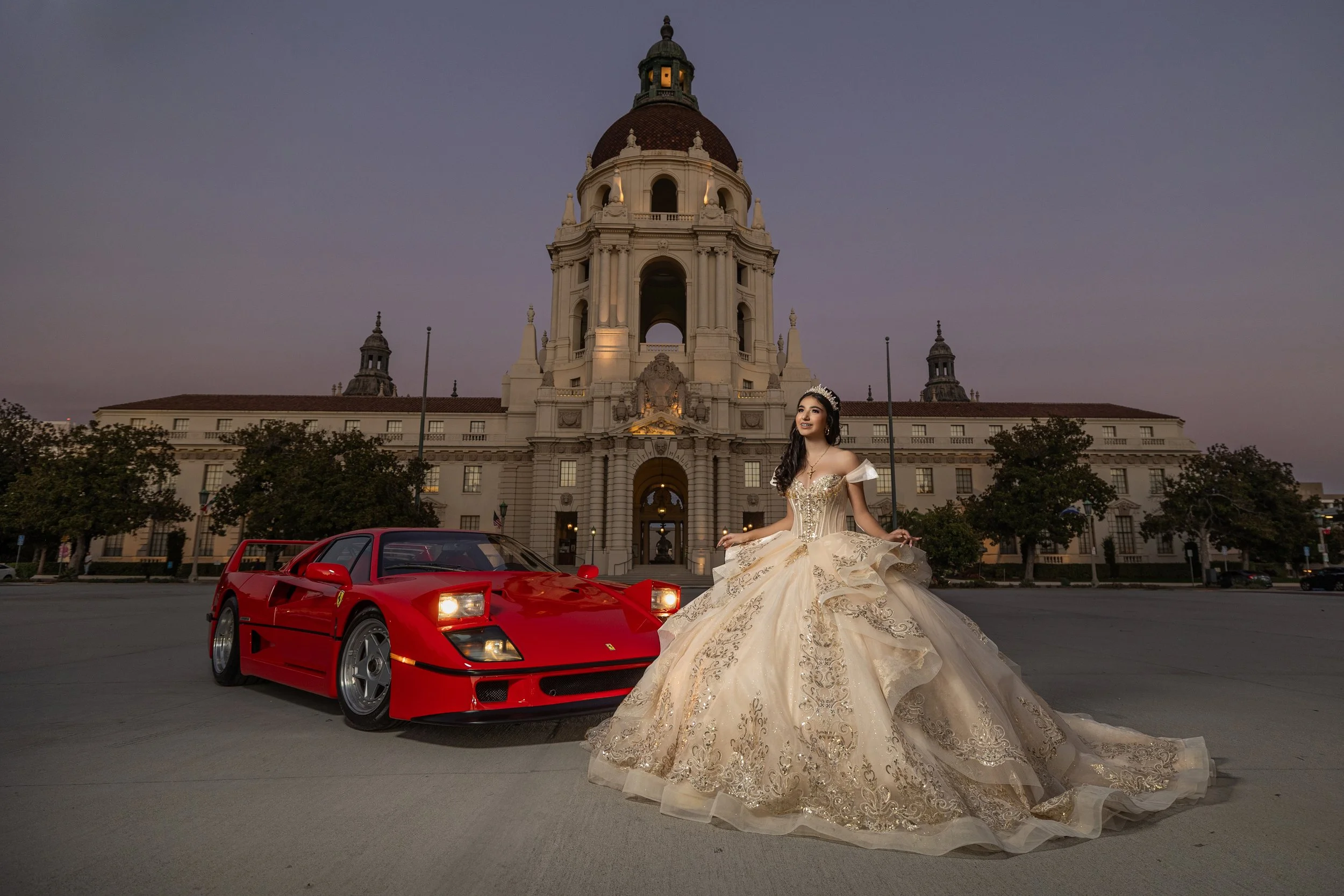 Quinceañera Photoshoot with a car.jpg