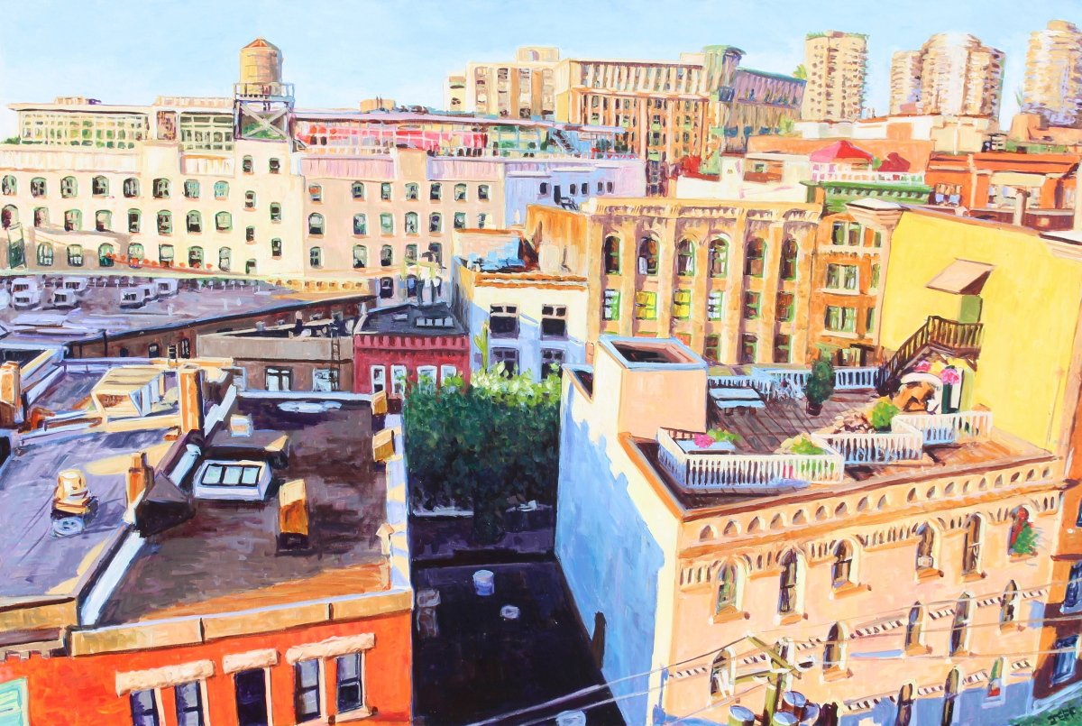 Summer in the City, Acrylic, 48x72 inches, Jeff Wilson, 2021.jpg