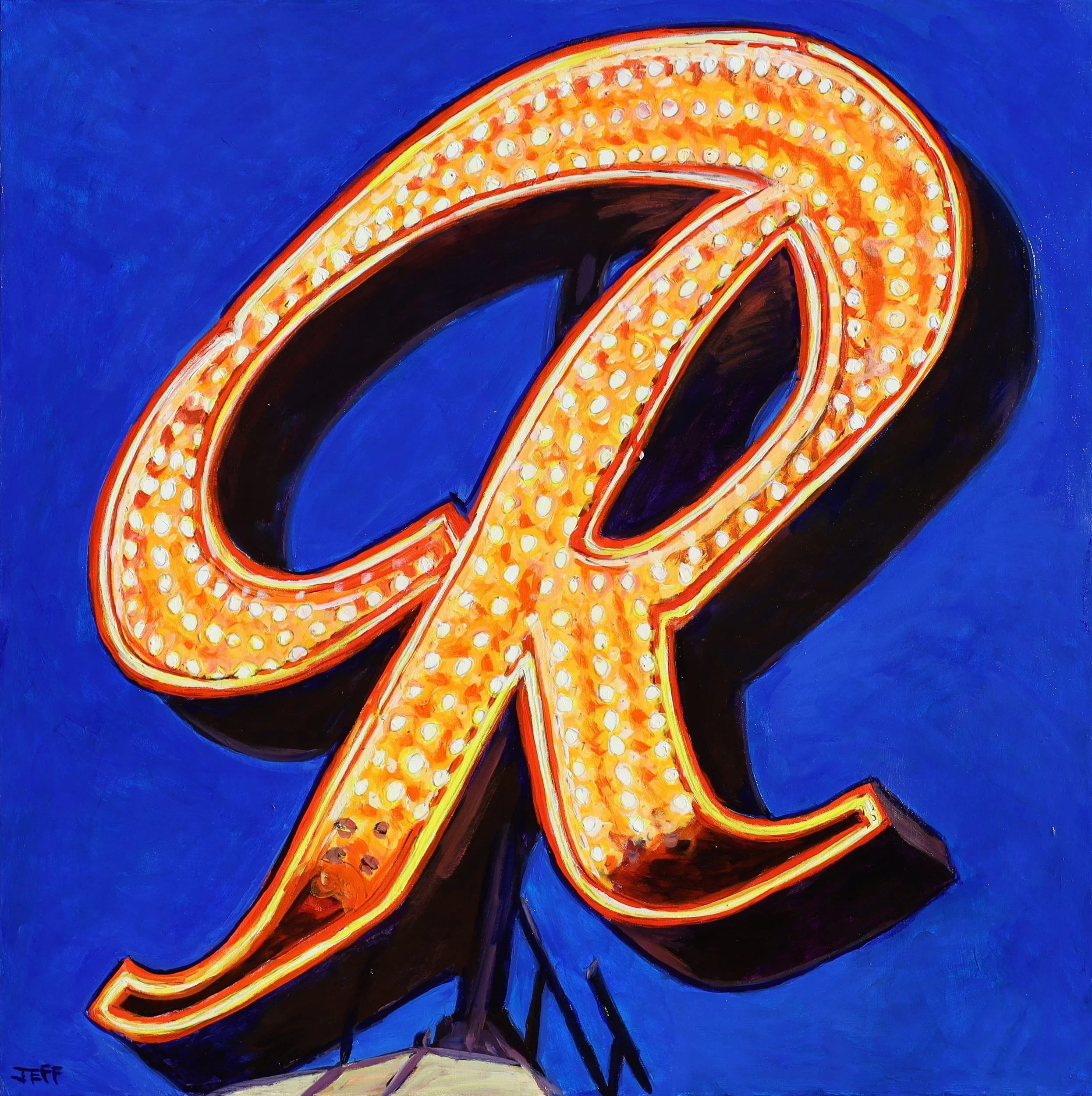 Rainier Nocturne, Acrylic on canvas, 36x36 inches, Jeff Wilson, 2026.jpg