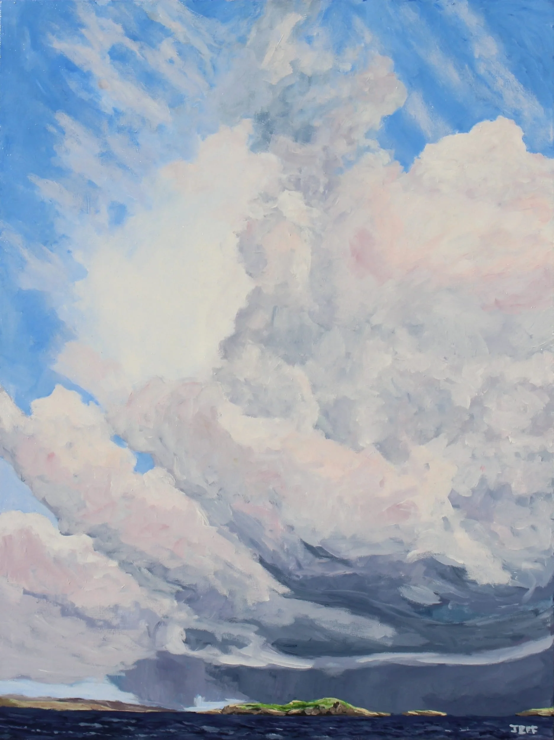 Clouds over West Linga, 40x30  inches, July 2014.jpg