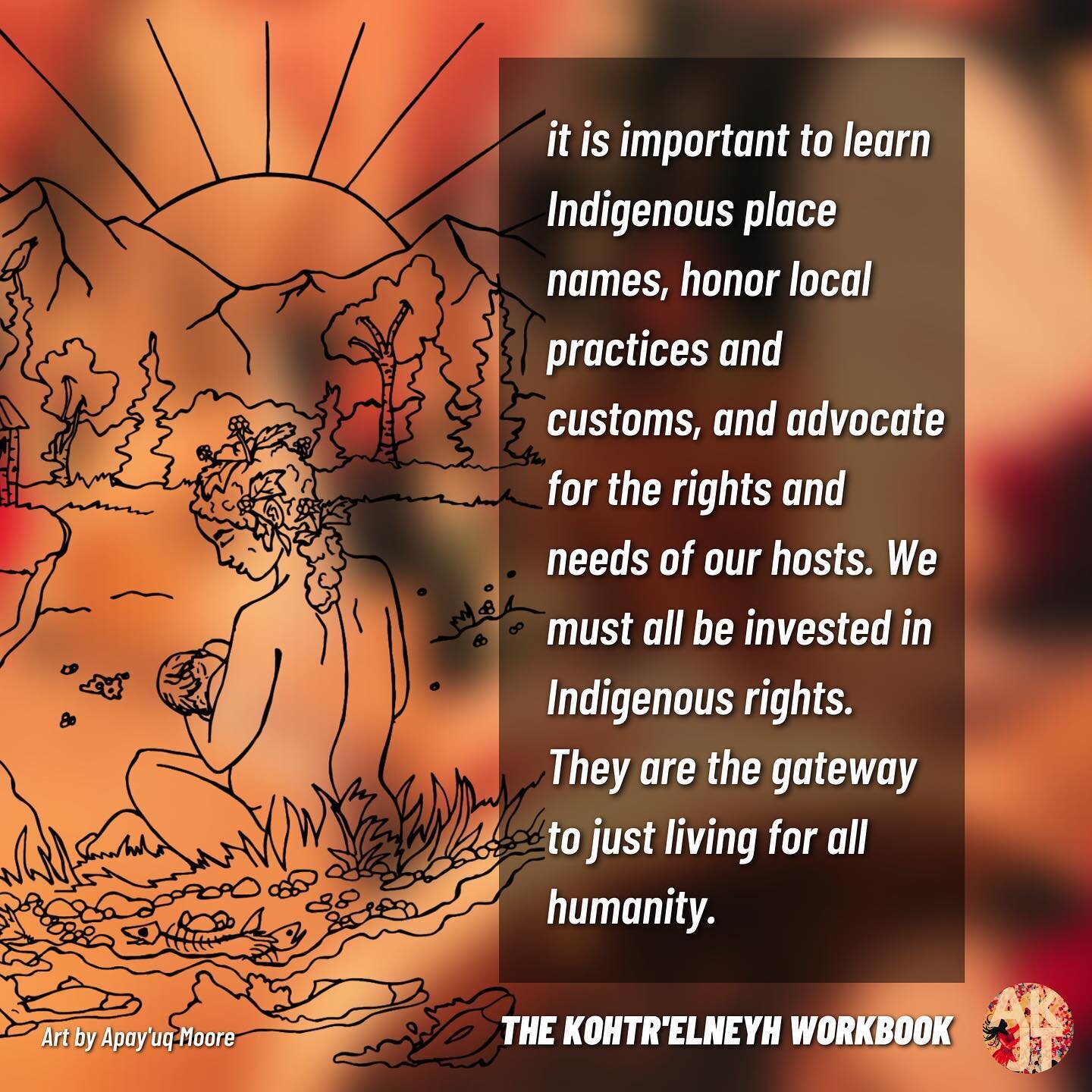 ✨Indigenous wisdom shows us the path forward. ✨

It is important to learn Indigenous place names, honor local practices and customs, and advocate for the rights and needs of our hosts. We must all be invested in Indigenous rights. They are the gatewa
