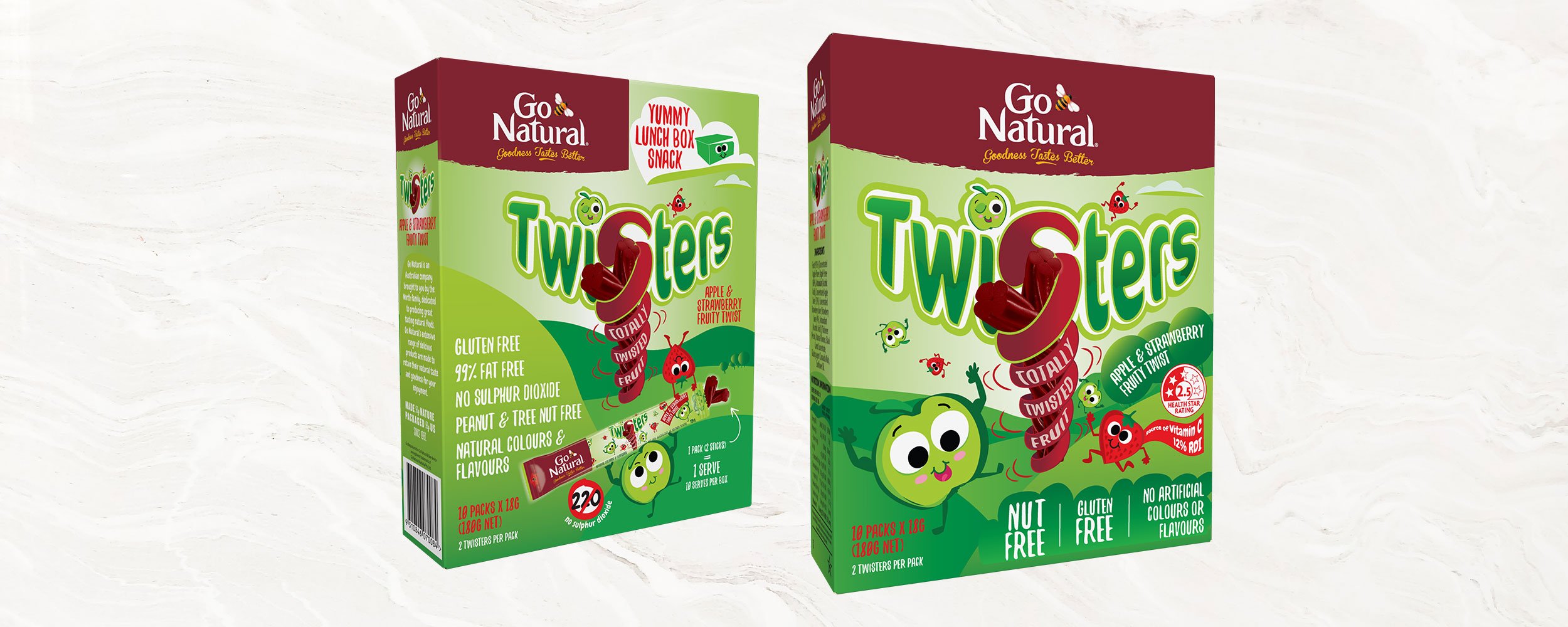 Go Natural Twisters Packaging Refresh